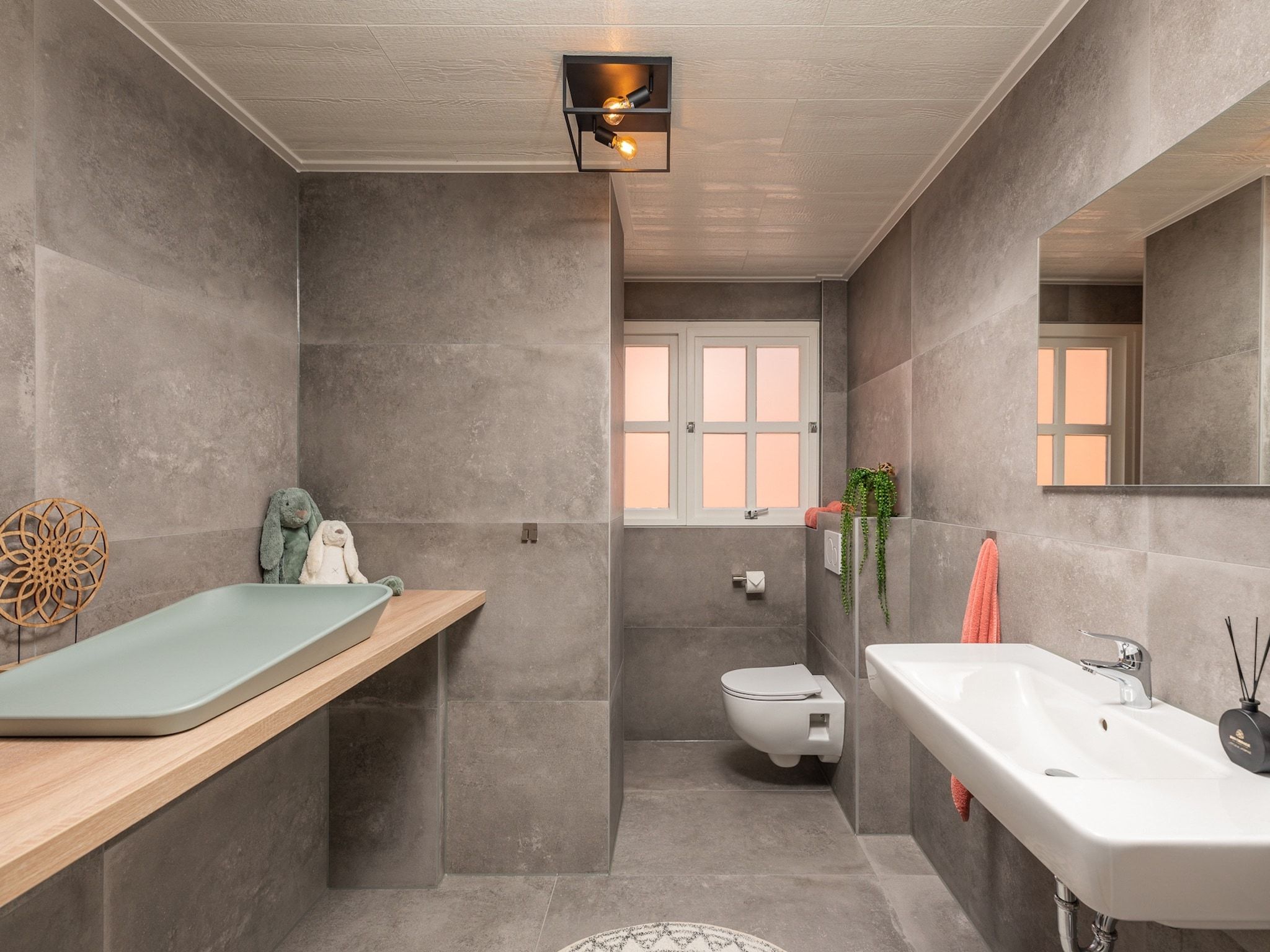 De badkamer van Het Landhuis in Losser