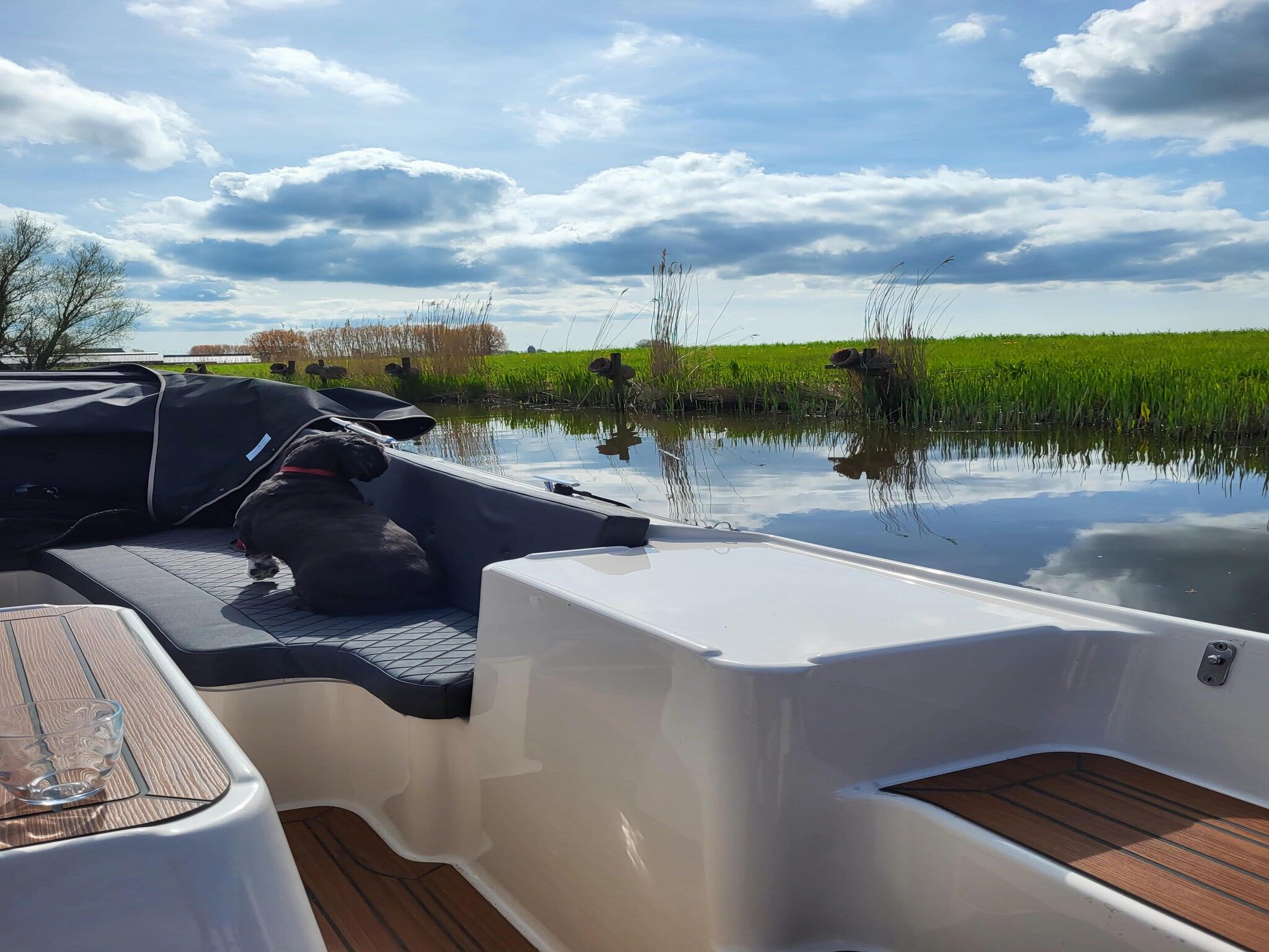 Het terras van combinatie van 2x 10 persoons woning in Leons