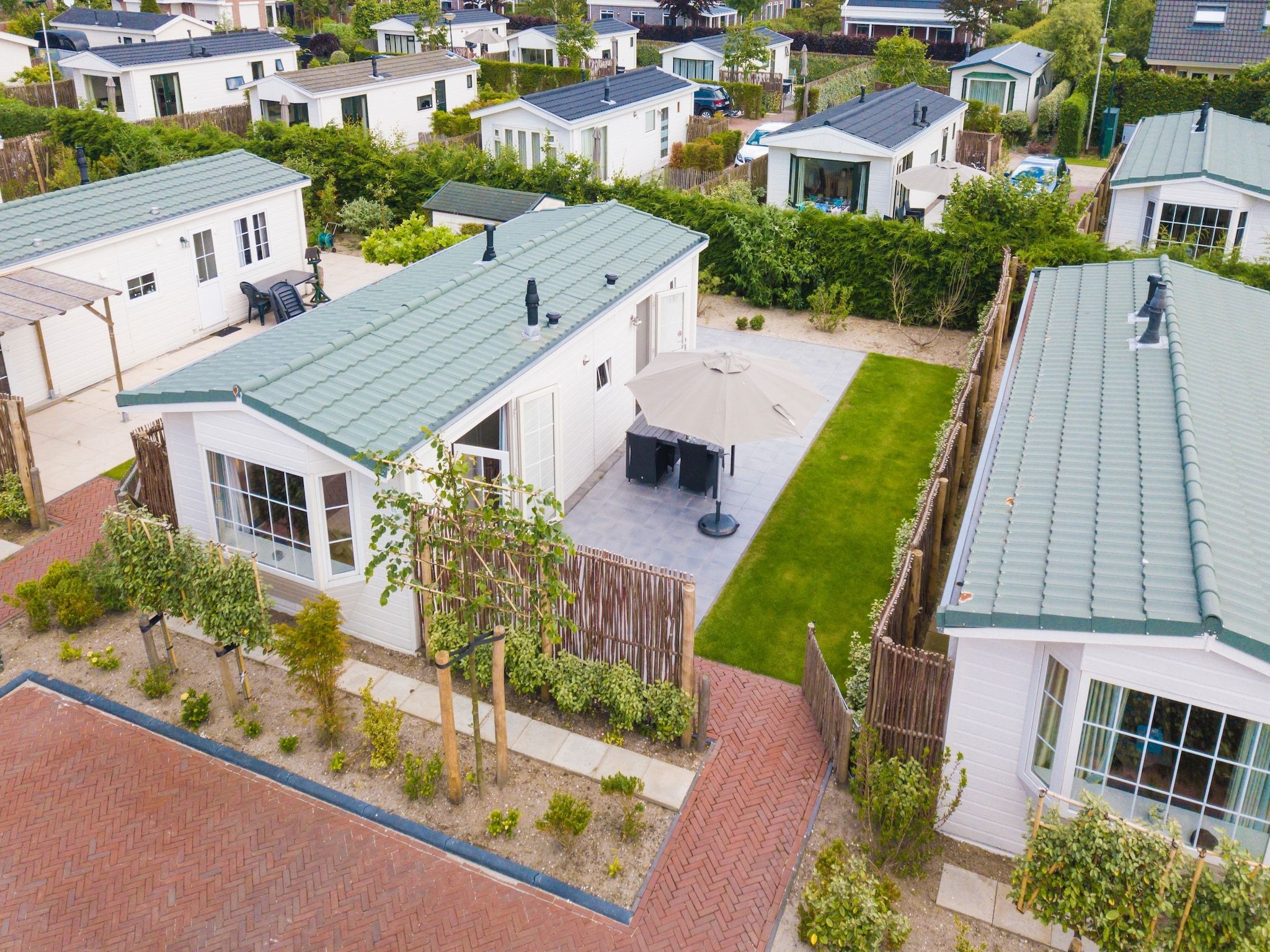 De buitenkant van Vakantiepark Duinrust 3 in Noordwijk aan zee