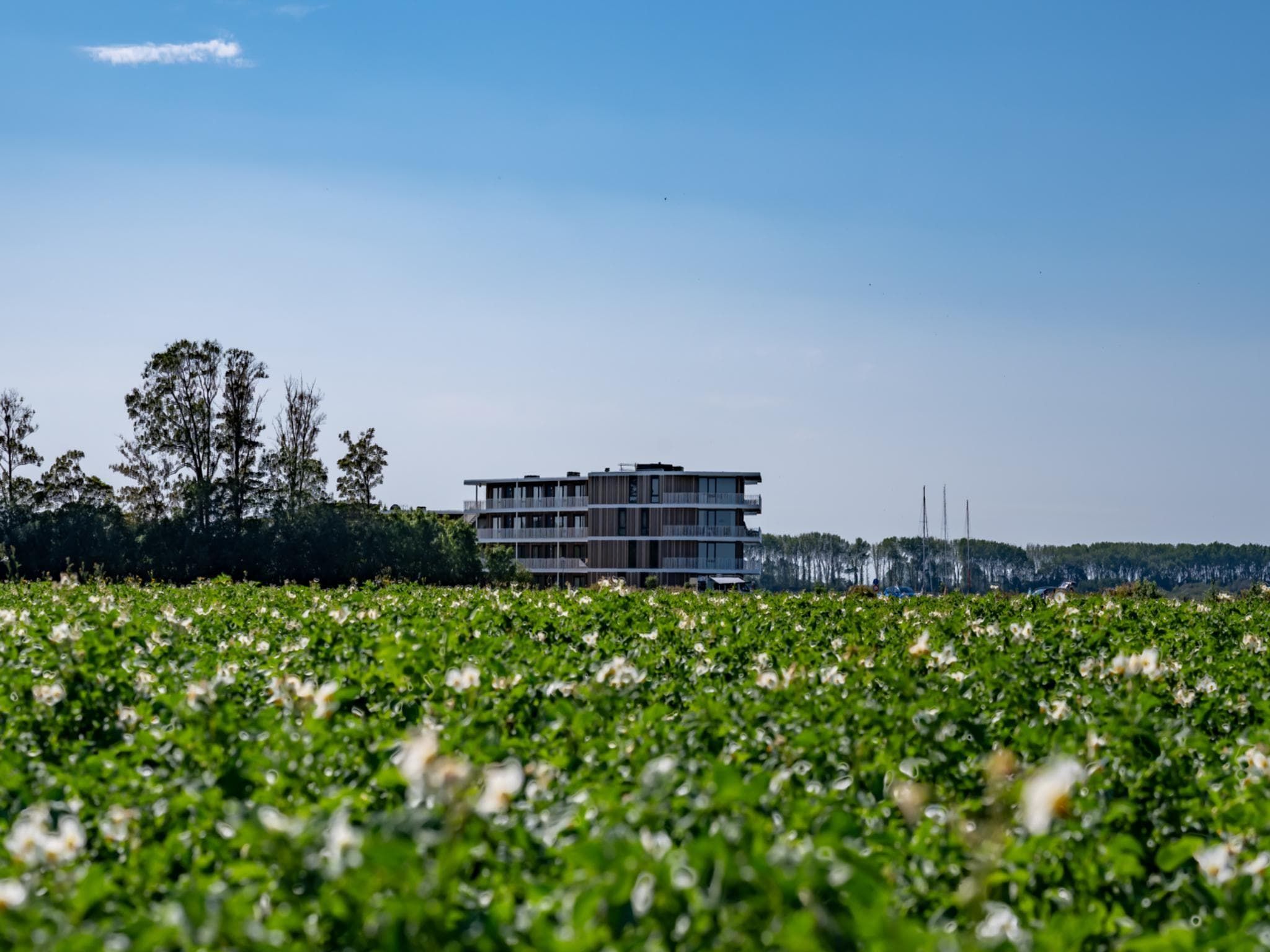 De buitenkant van Veerse Wende 4 pers in Arnemuiden
