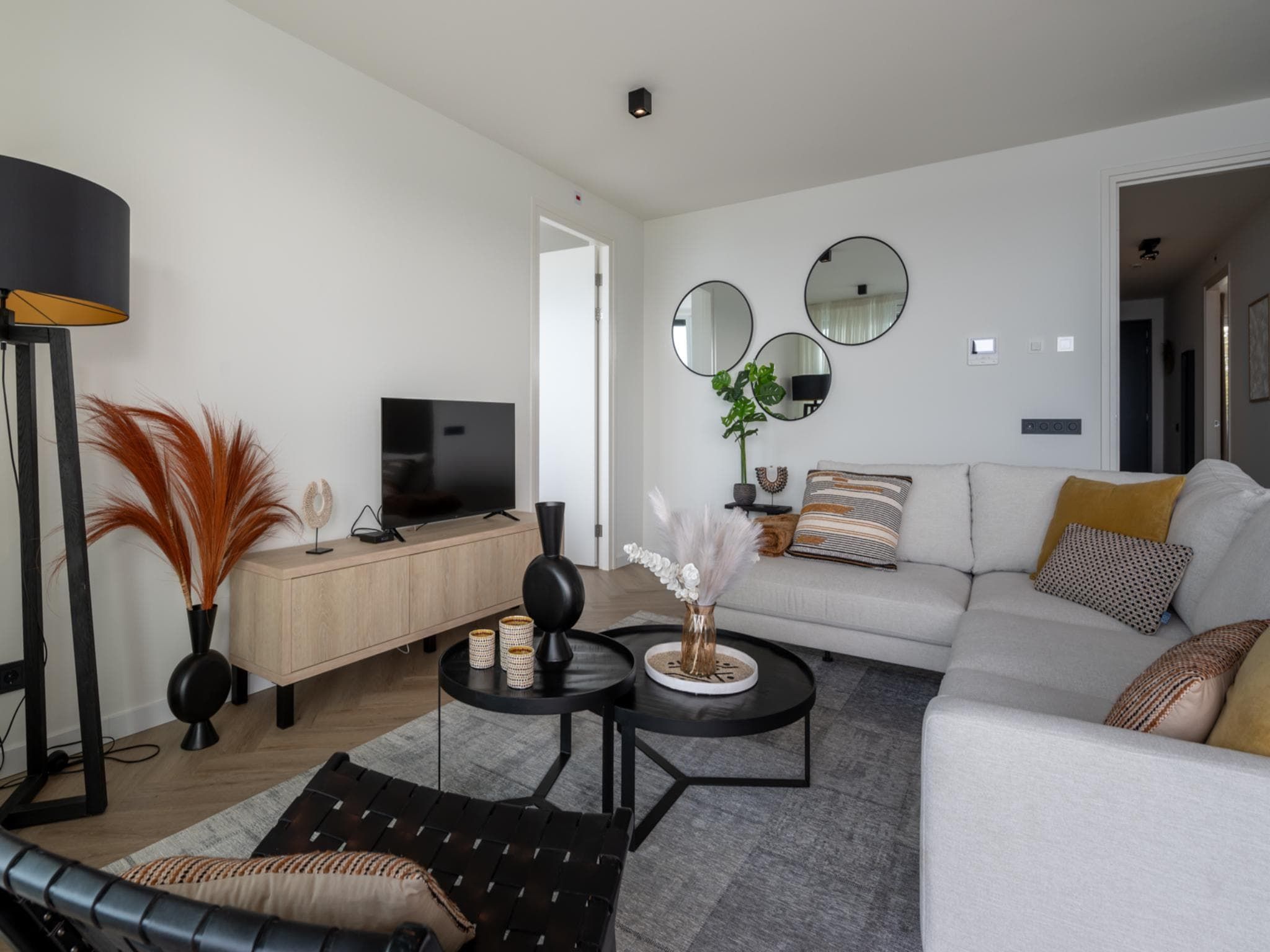 De woonkamer van Veerse Wende 6 pers in Arnemuiden