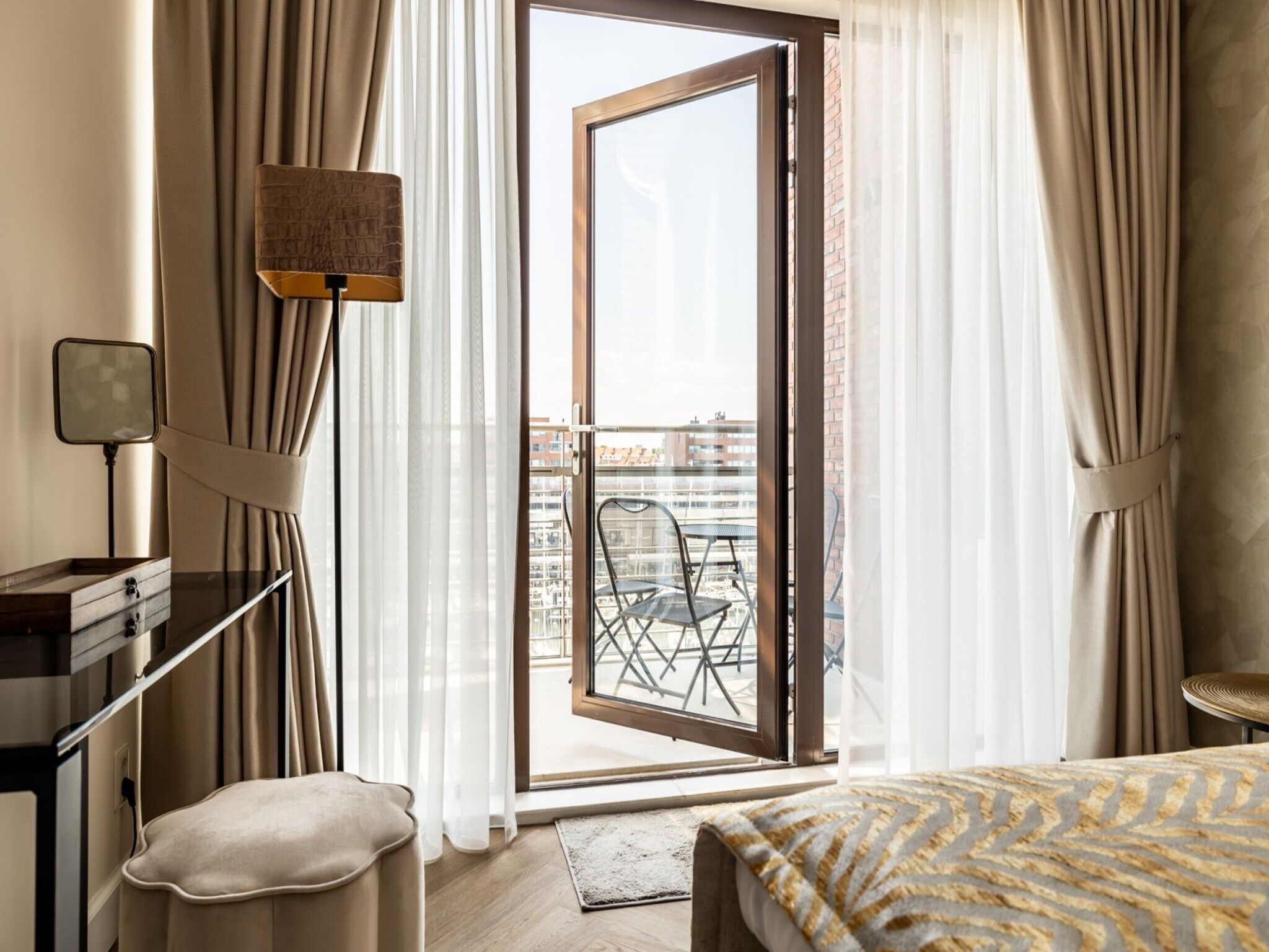 Een slaapkamer van Scheveningen Harbour 66A in Scheveningen