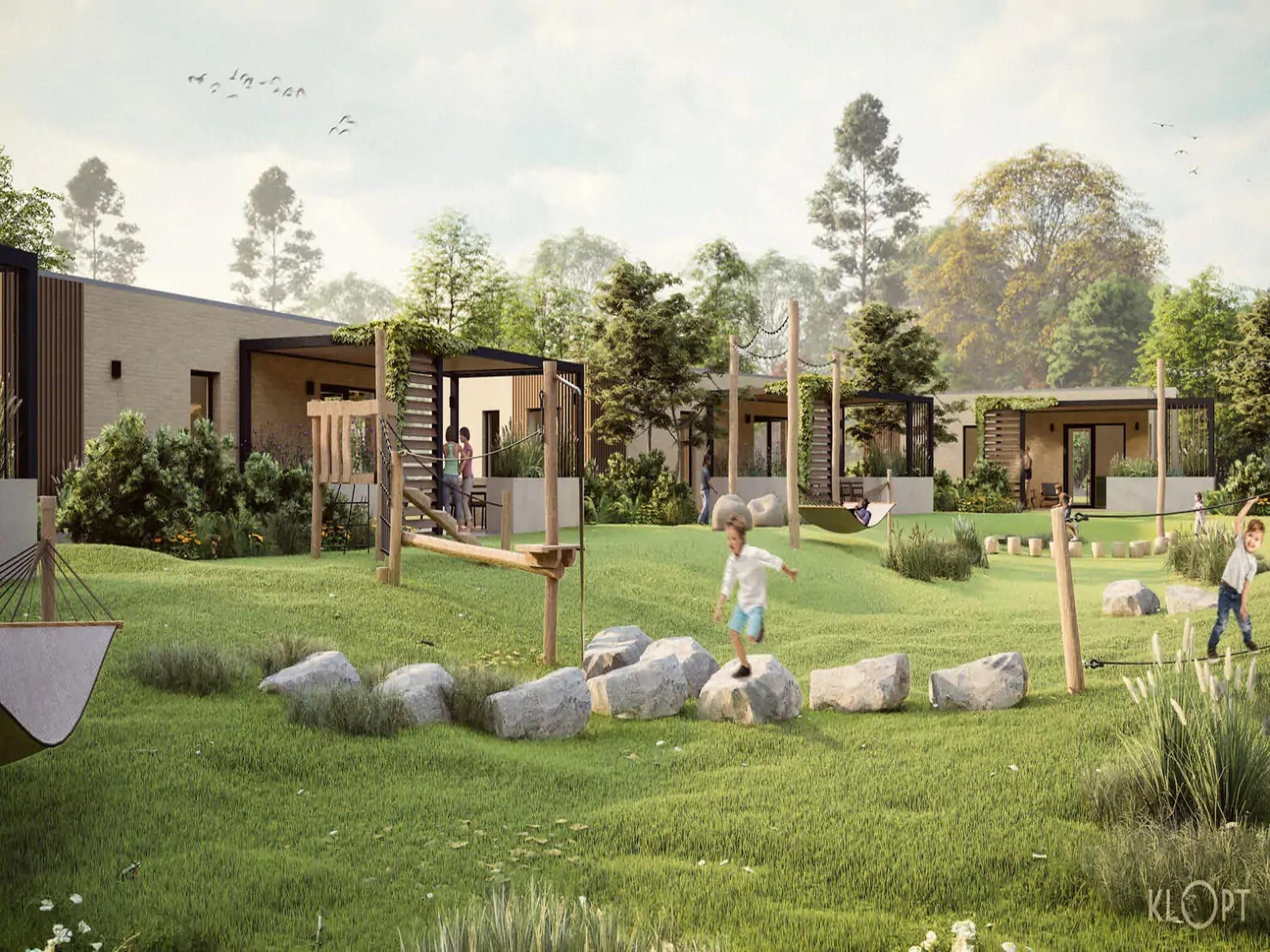 Het uitzicht vanaf Dwergarend 17-09 in Voorthuizen