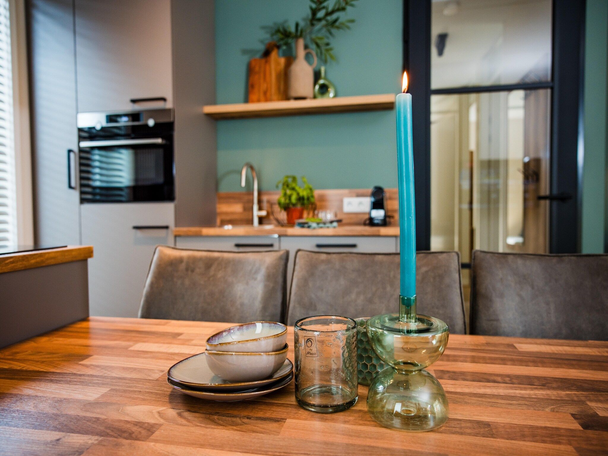 De keuken van Dwergarend 17-19 in Voorthuizen