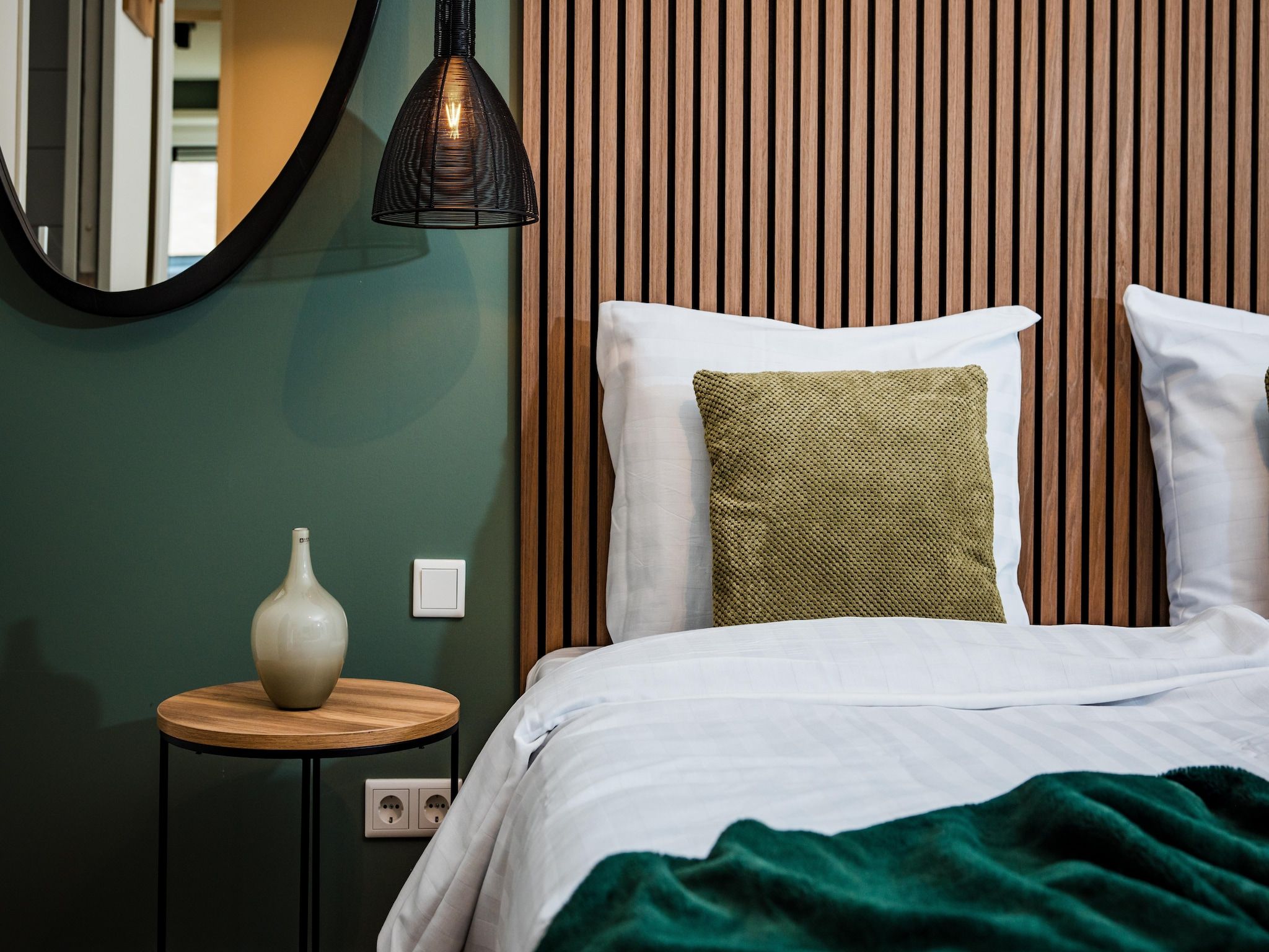 Een slaapkamer van Dwergarend 17-26 in Voorthuizen