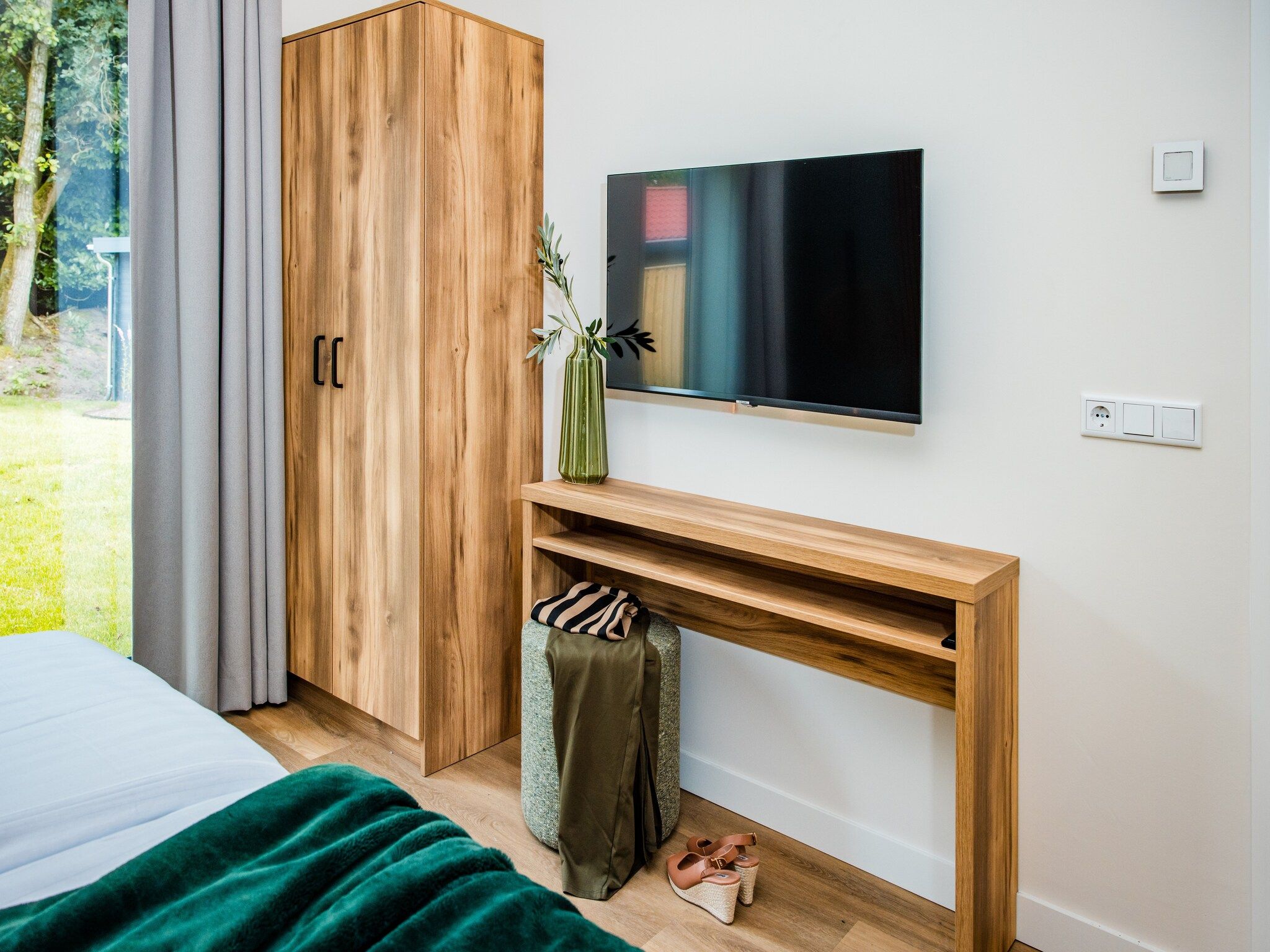 Een slaapkamer van Dwergarend 17-26 in Voorthuizen