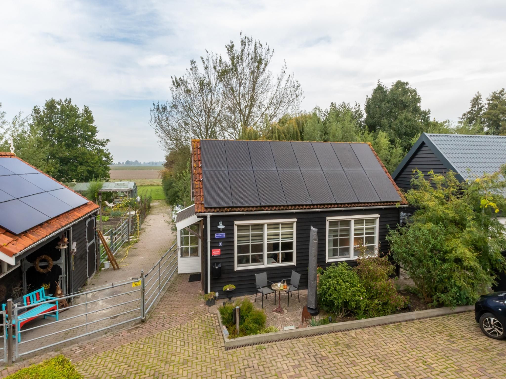 Het uitzicht vanaf Achterweg 10 l Zonnemaire 'Sol e Mar' in Zonnemaire