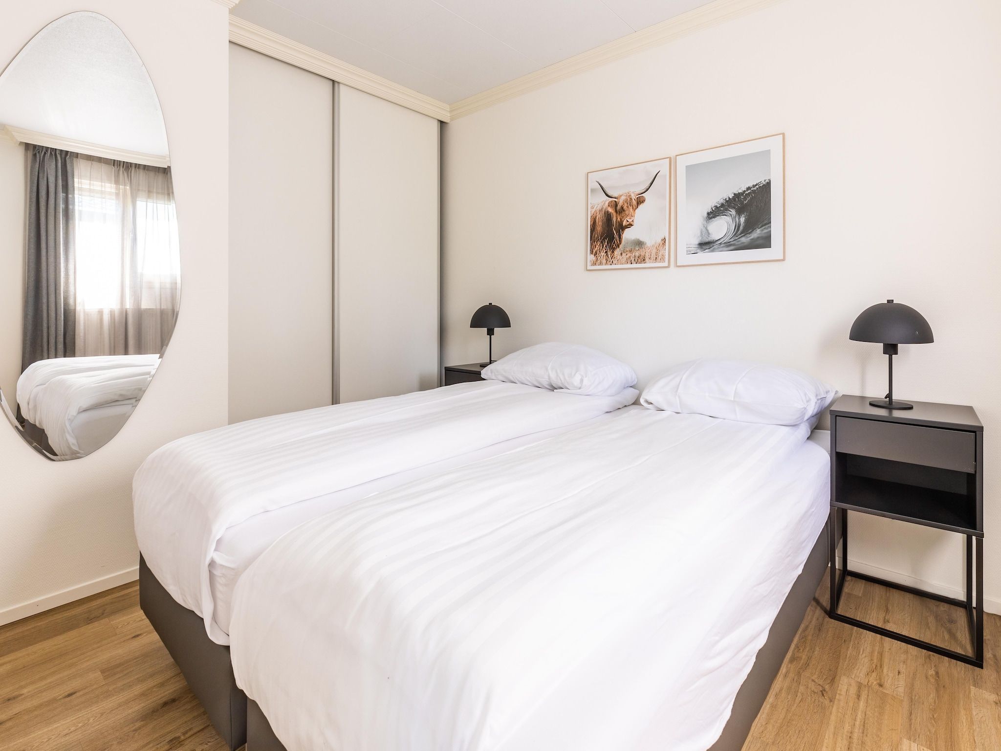 Een slaapkamer van Vakantiepark Molenvelden 9 in Veldhoven