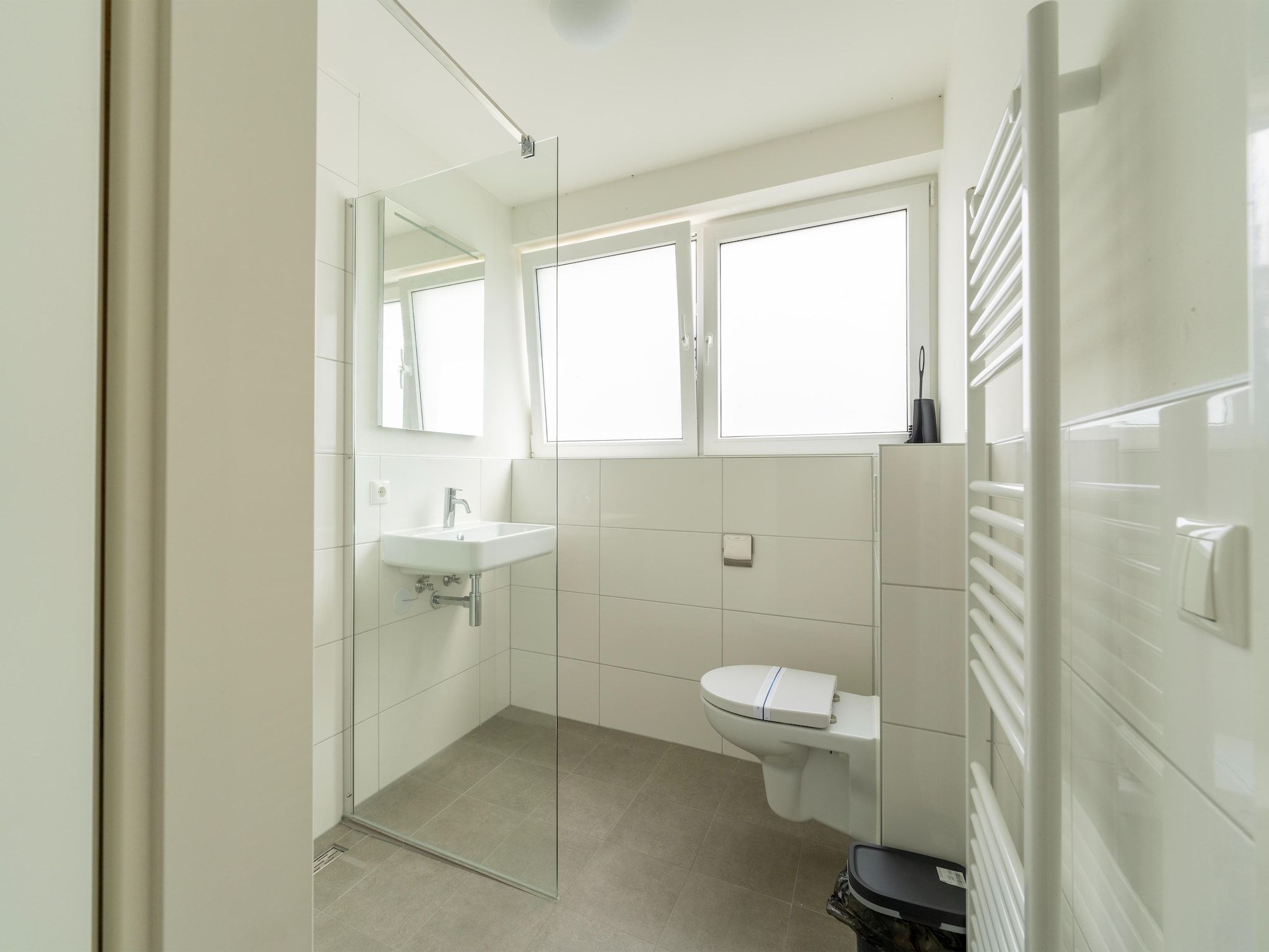 De badkamer van Kuifduiker 3 in Simonshaven