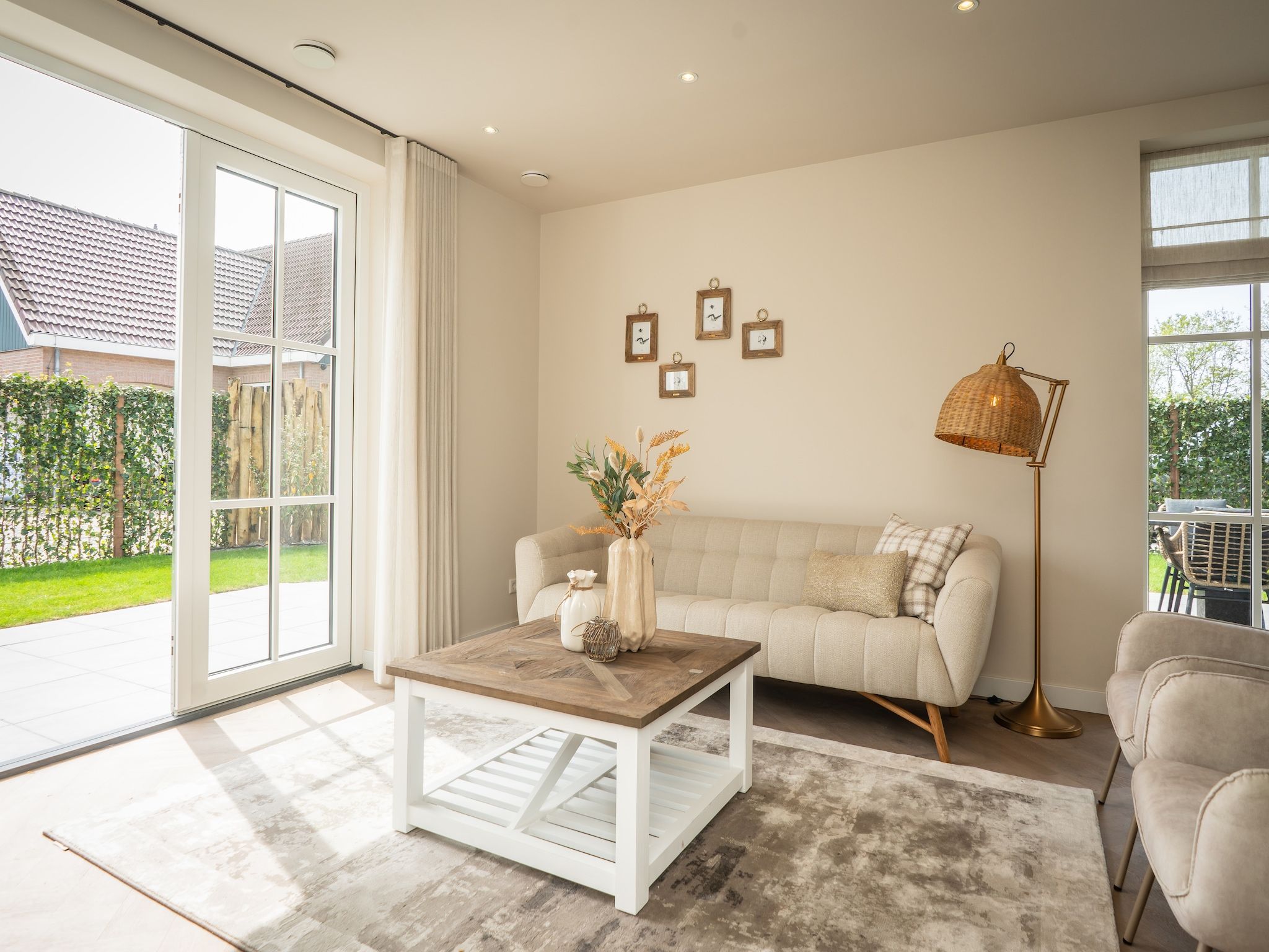 De woonkamer van So What 25b in De Koog