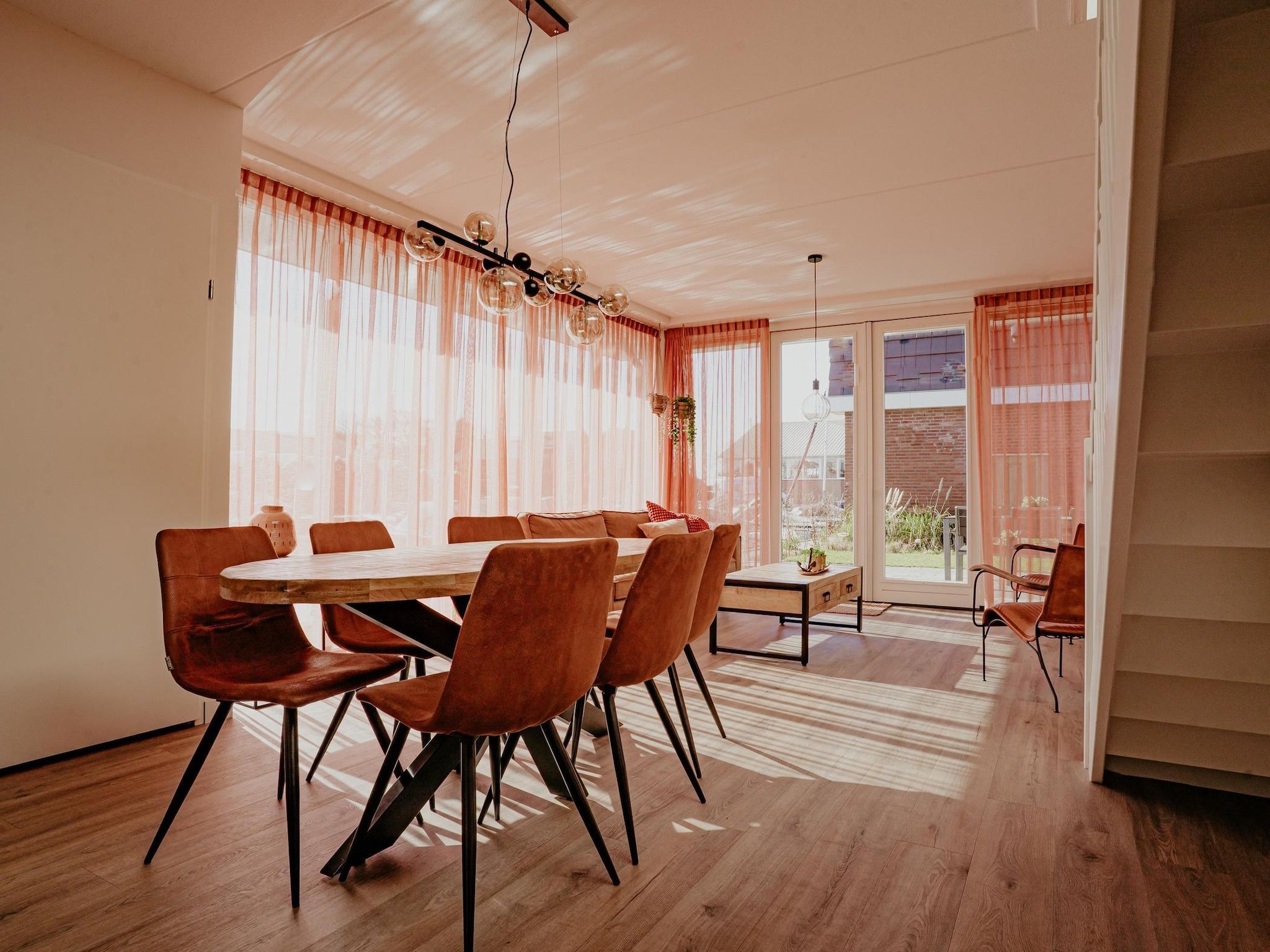 De eetkamer van Waterpark de Meerparel 14 in Uitgeest