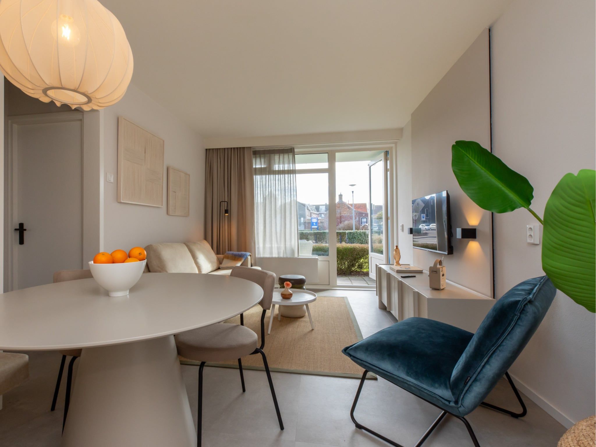 De woonkamer van Nieuwstraat 1  Zoutelande 'Kurhaus - 2 in Zoutelande