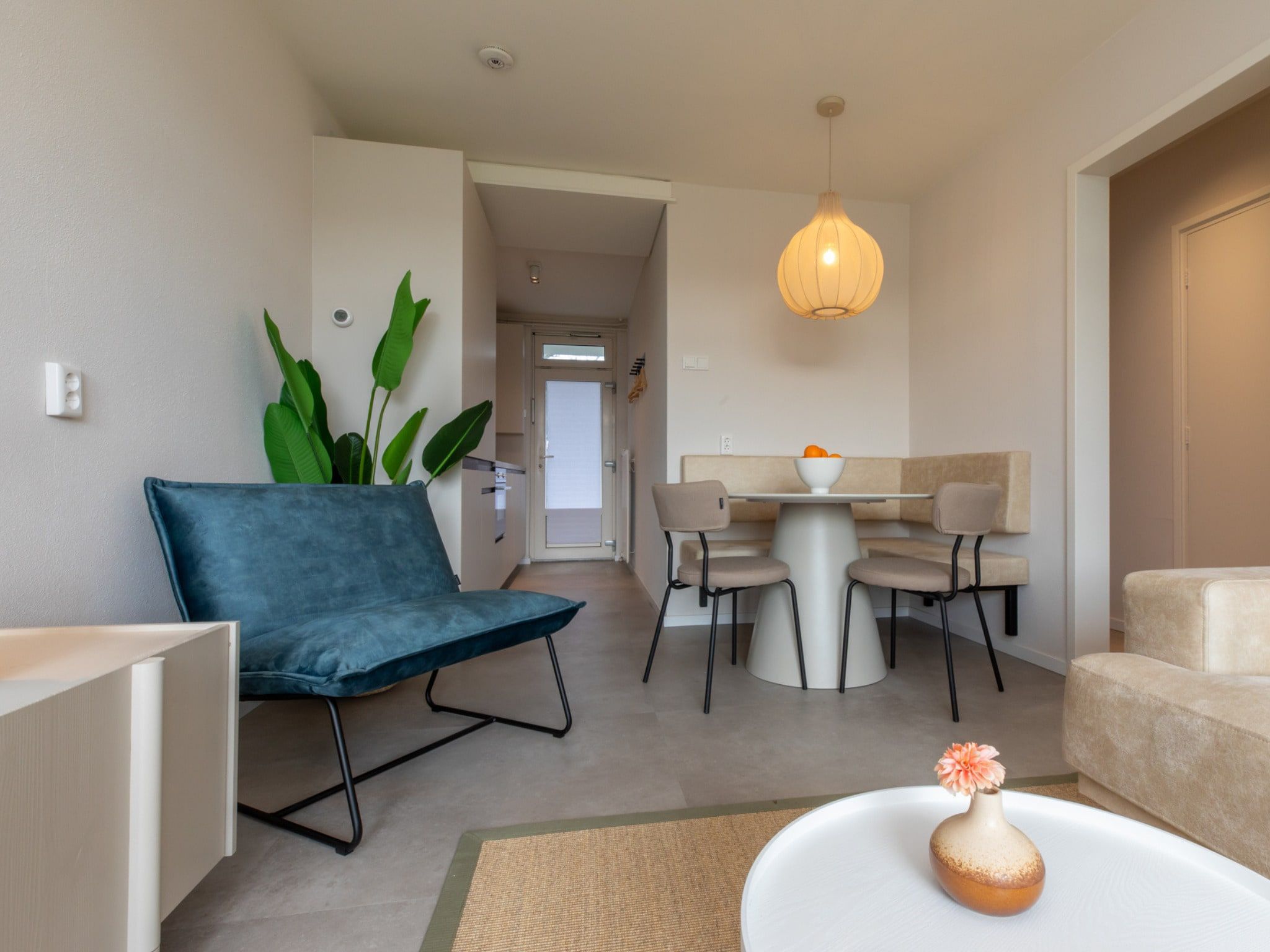 De woonkamer van Nieuwstraat 1  Zoutelande 'Kurhaus - 4 met sauna in Zoutelande