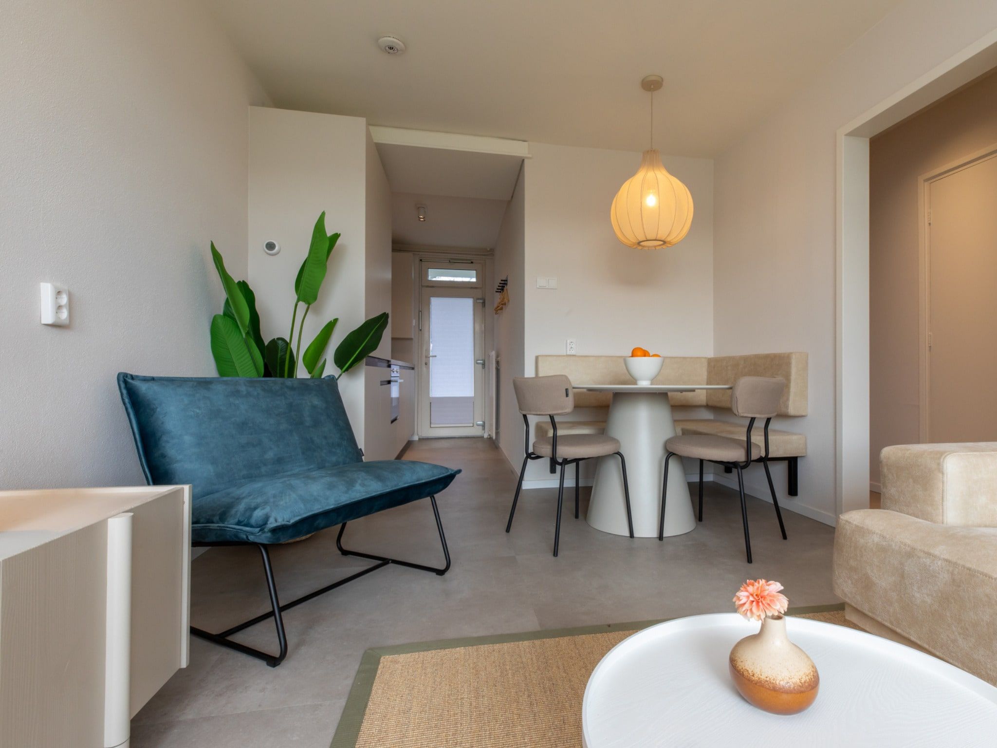 De woonkamer van Nieuwstraat 1  Zoutelande 'Kurhaus - 14 met sauna in Zoutelande