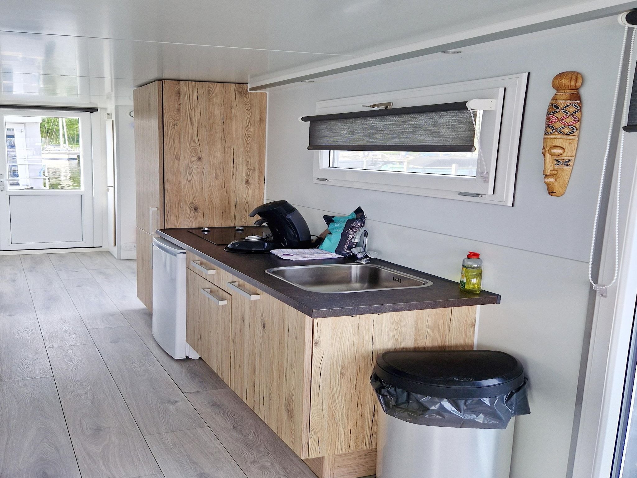 De keuken van Havenlodges Naarden 1 in Naarden