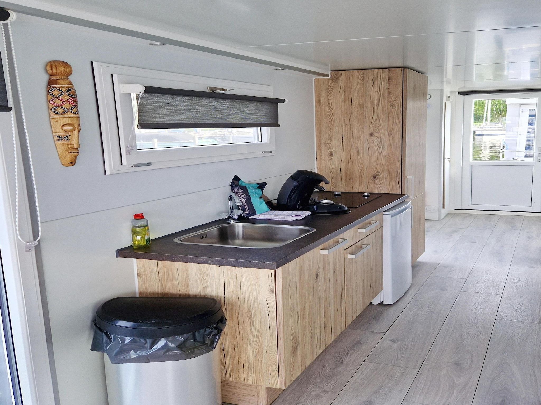 De keuken van Havenlodges Naarden 1 in Naarden