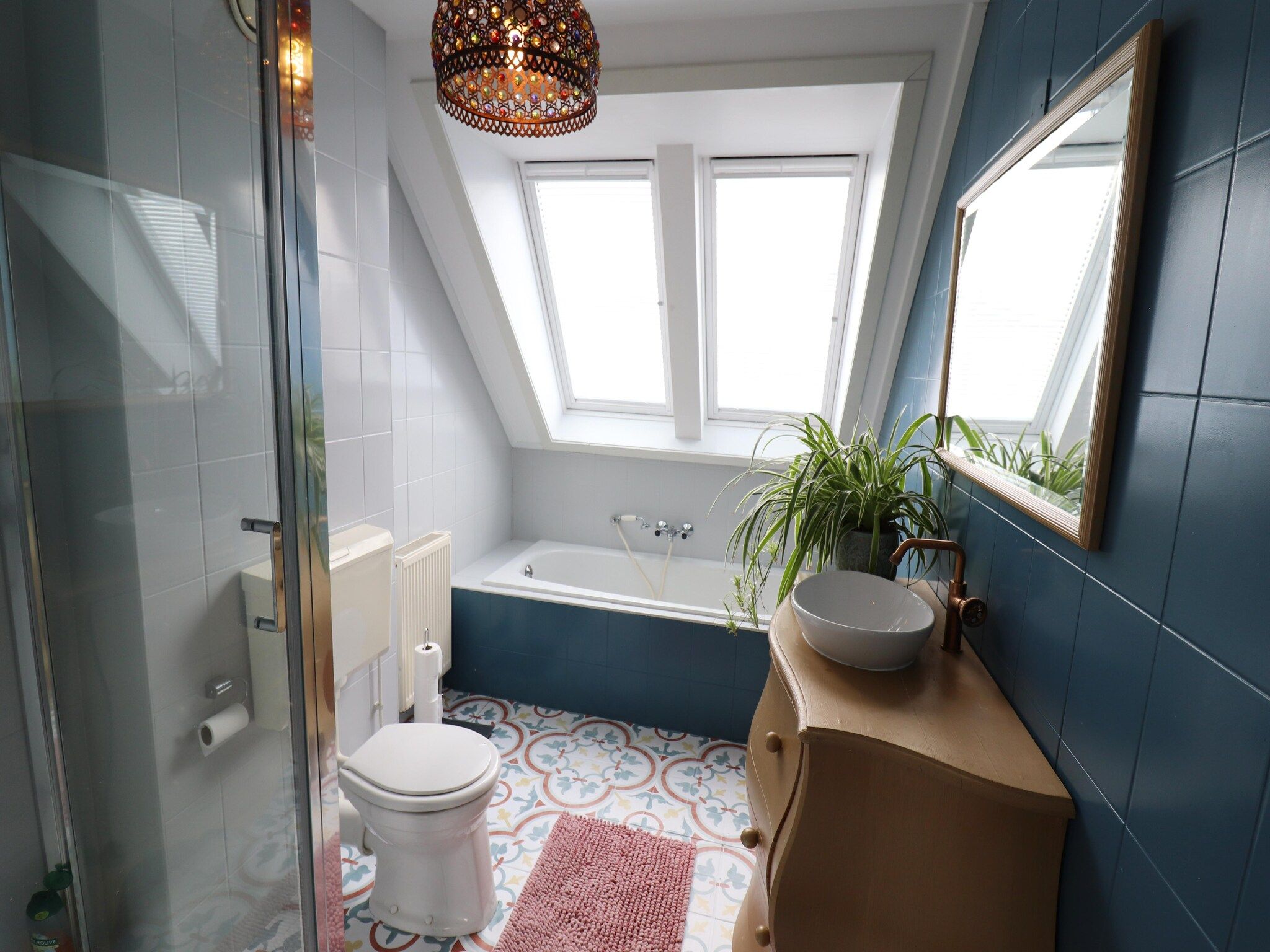 De badkamer van Vakantiehuis in zonnig Grou in Gou