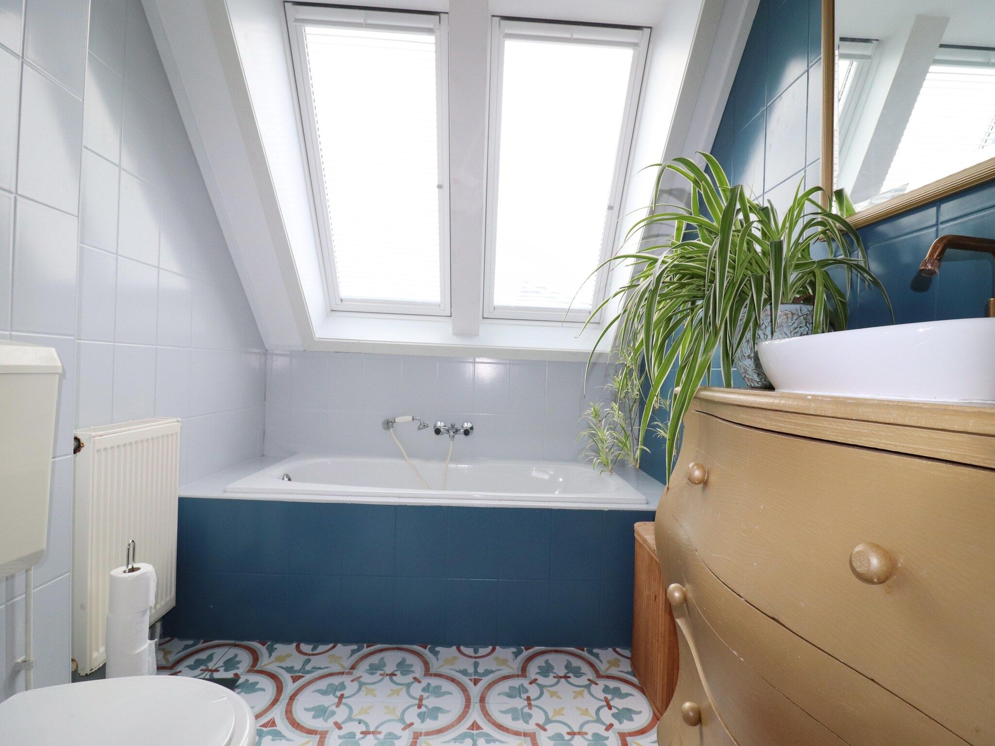 De badkamer van Vakantiehuis in zonnig Grou in Gou