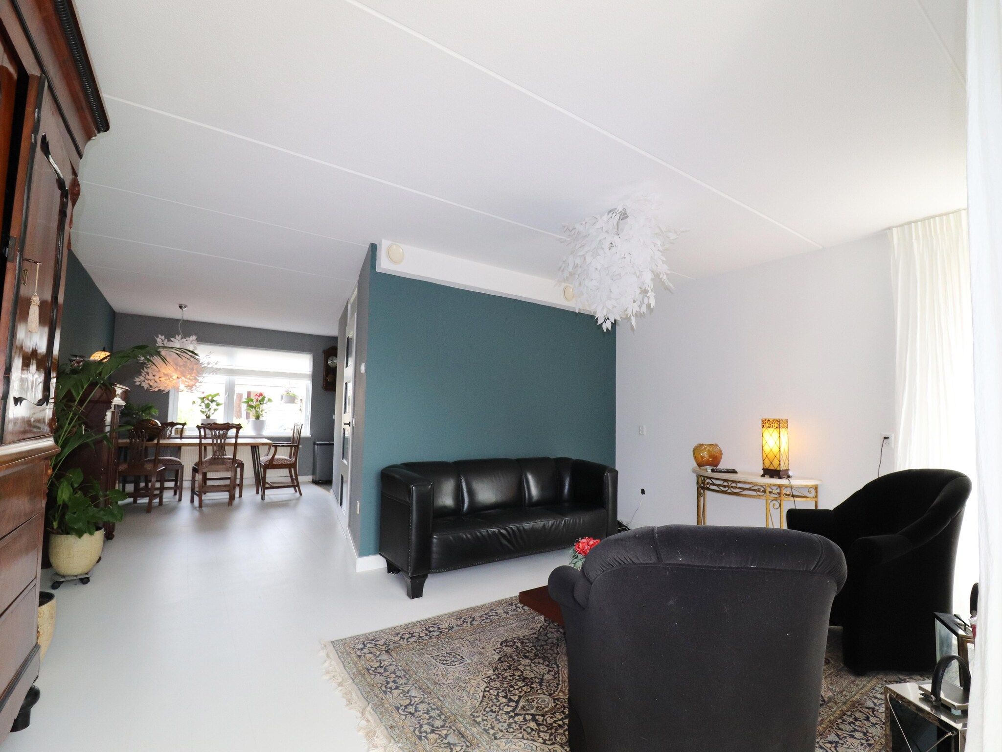 De woonkamer van Vakantiehuis in zonnig Grou in Gou