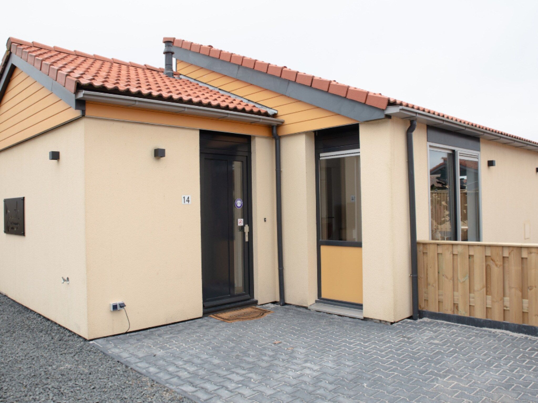De tuin van 6 pers Welness huis 14 in Zevenhuizen