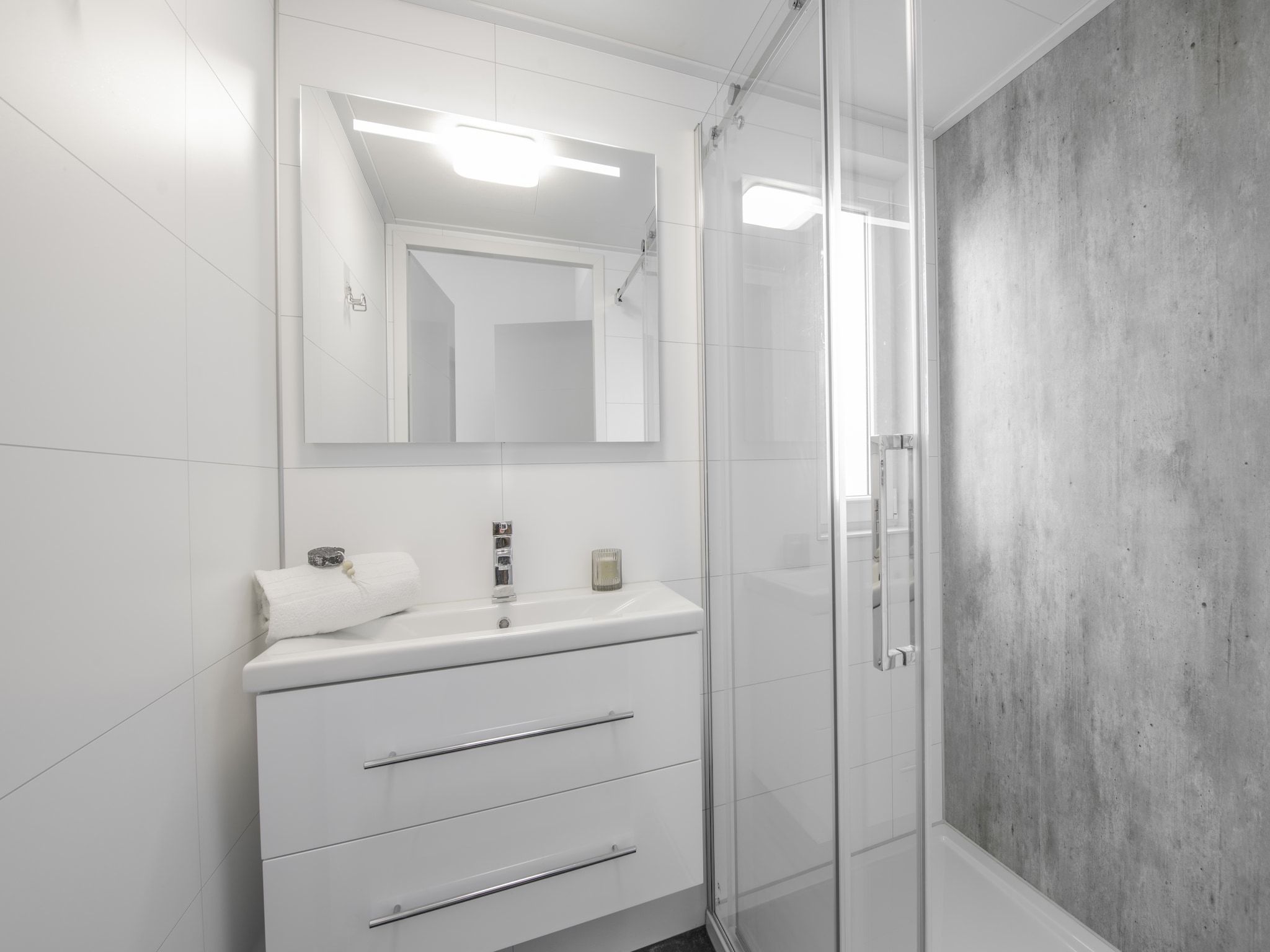 De badkamer van Water Resort Oosterschelde 28 in Wemeldinge