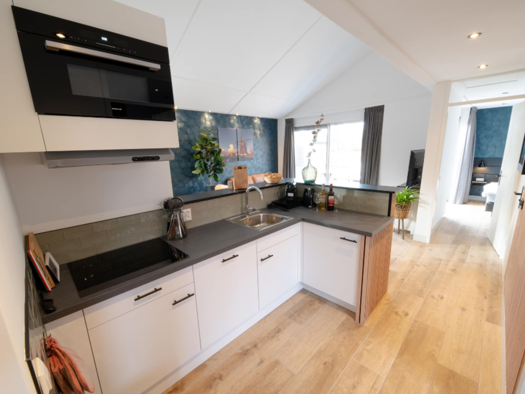 De keuken van 6 pers Welness huis 83 in Zevenhuizen
