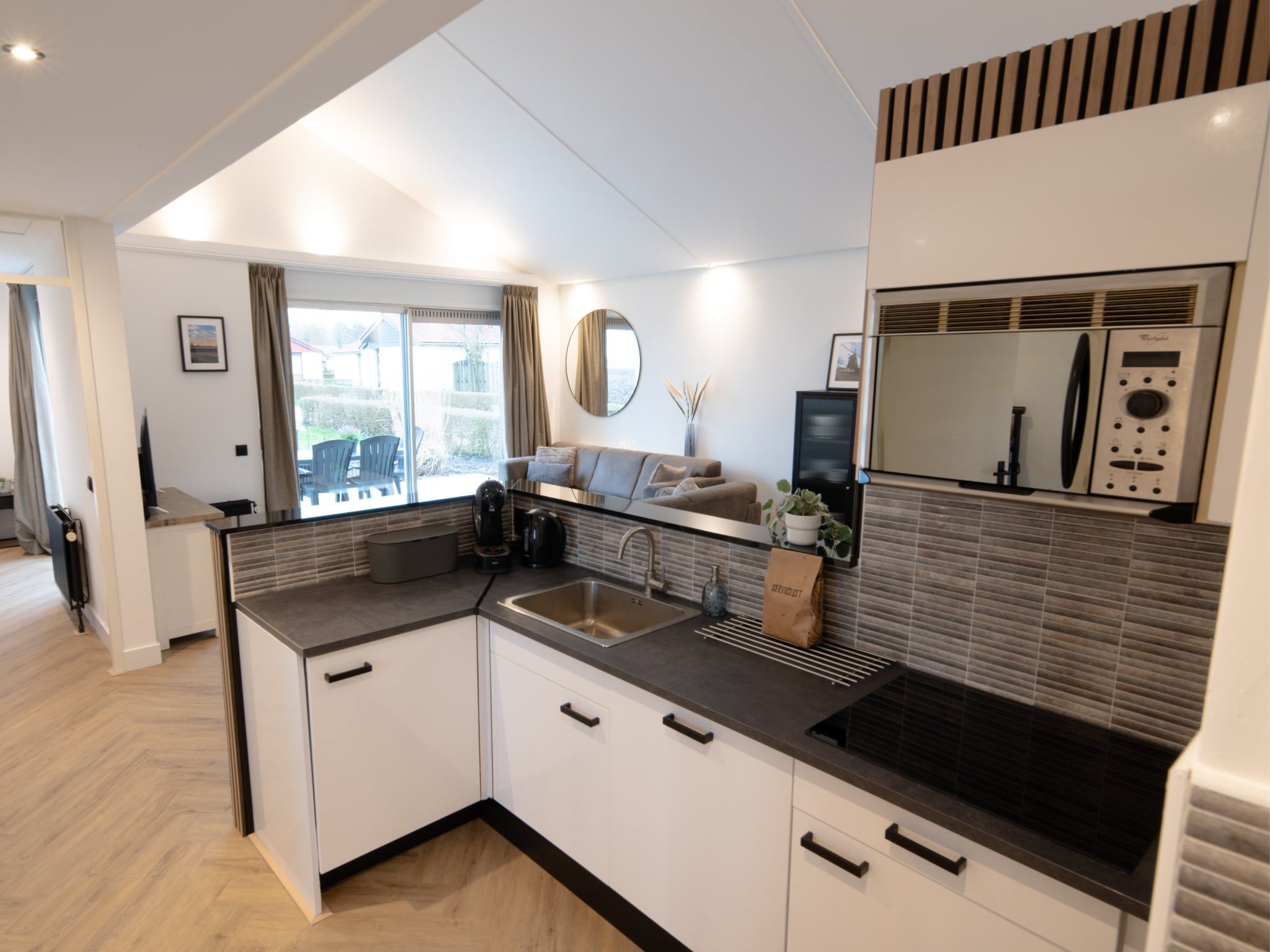 De keuken van 6 pers Welness huis 99 in Zevenhuizen