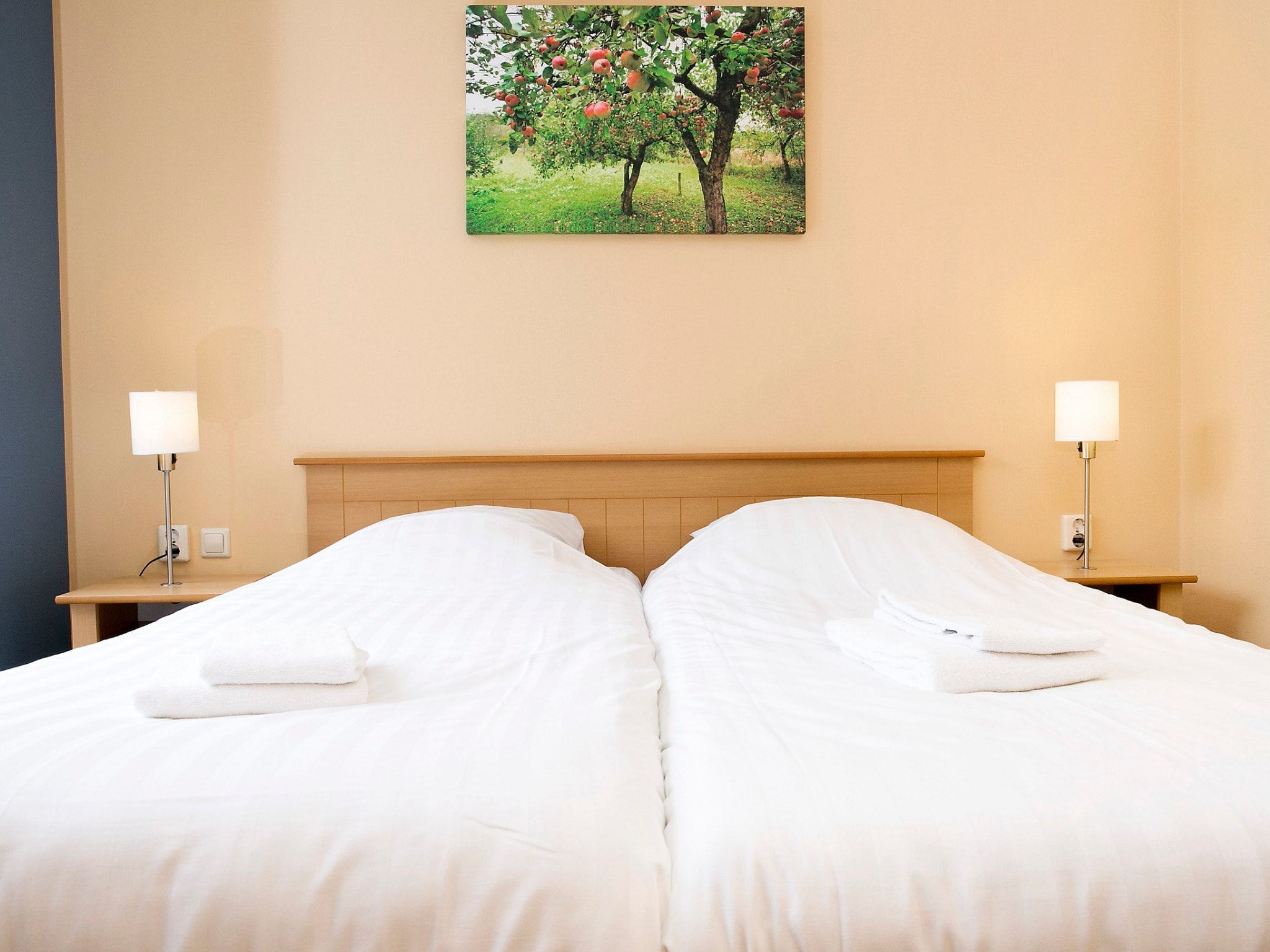 Een slaapkamer van Comfort bungalow – Max 6 personen – nummer 49 in Zevenhuizen