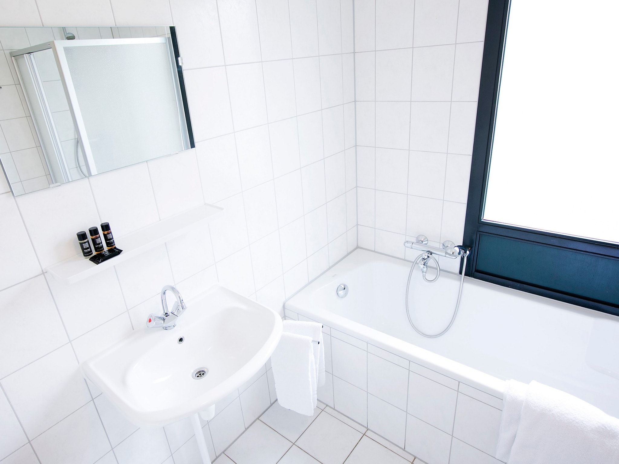 De badkamer van Comfort bungalow – Max 6 personen – nummer 49 in Zevenhuizen