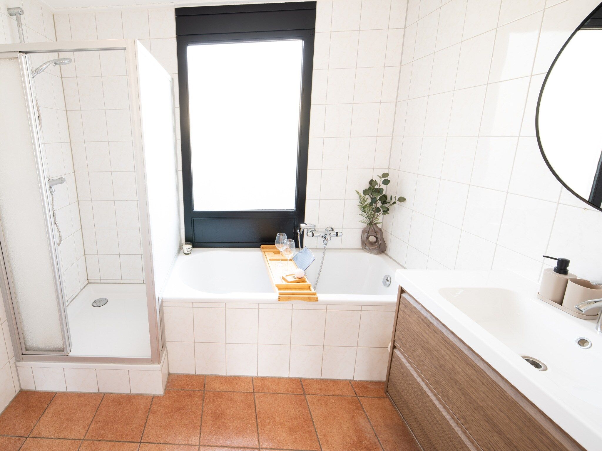 De badkamer van Comfort bungalow – Max 6 personen – nummer 49 in Zevenhuizen
