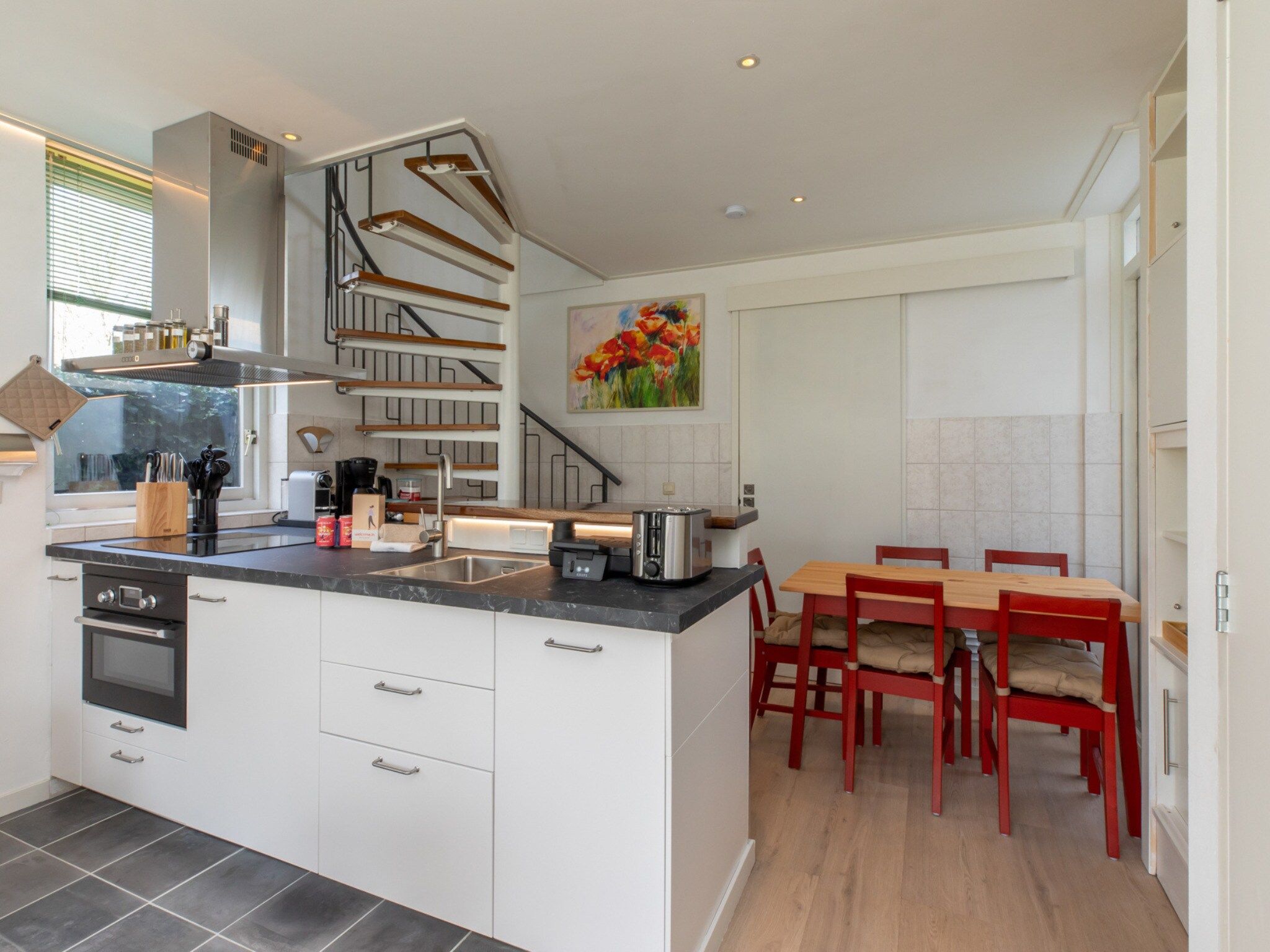 De keuken van Villa Querina in Koudekerke