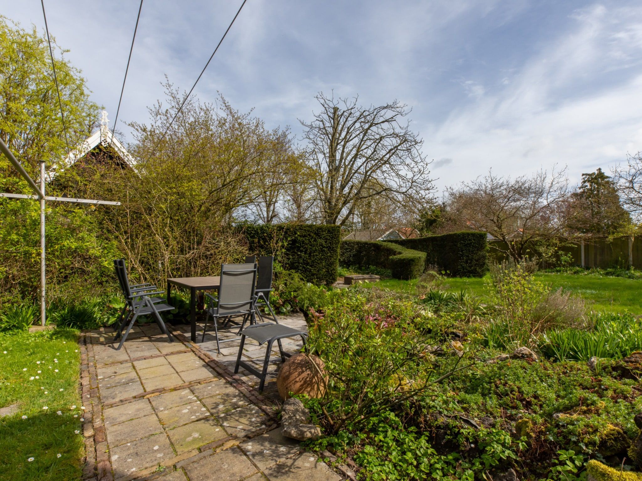 Het uitzicht vanaf Villa Querina in Koudekerke