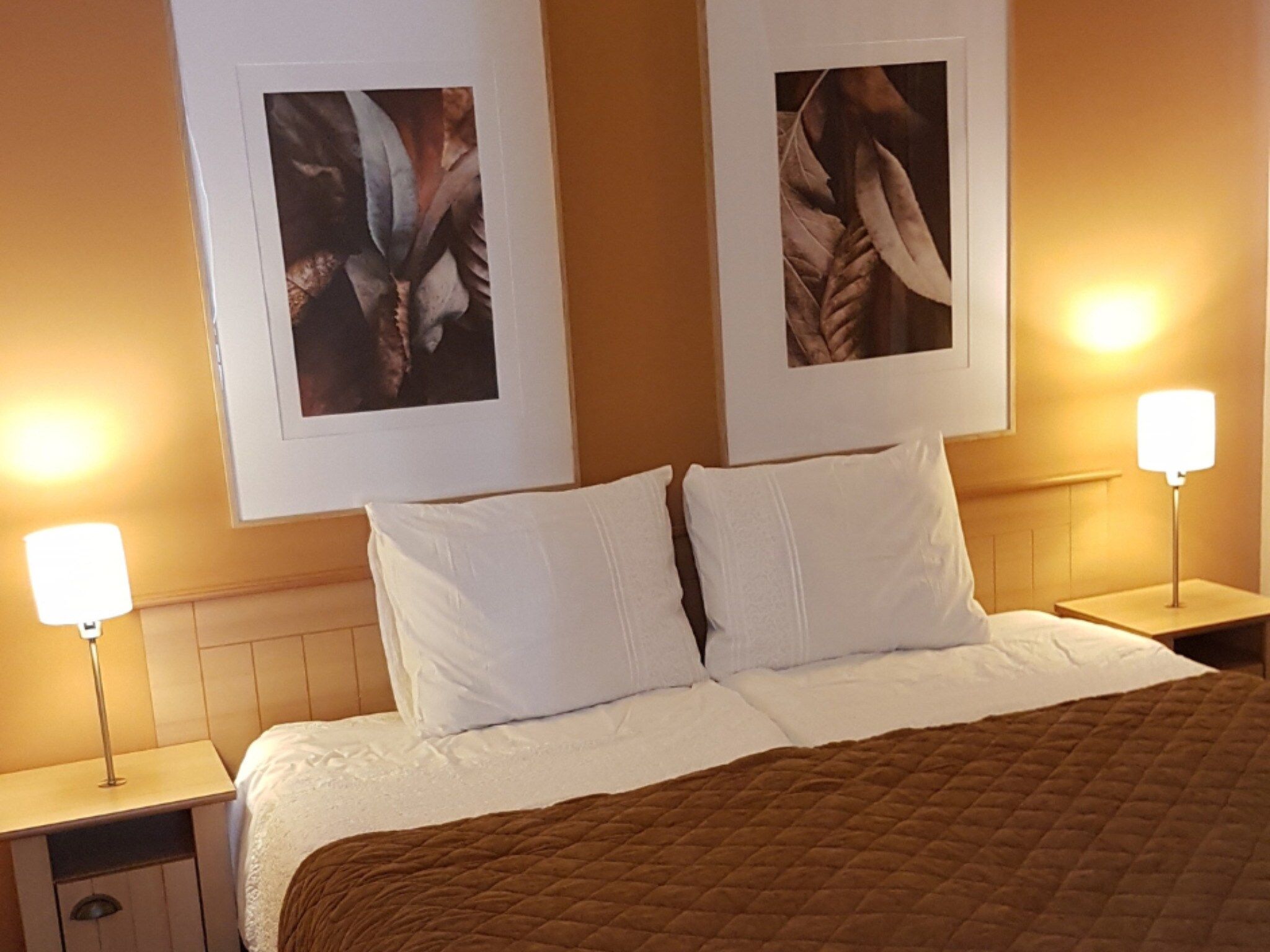 Een slaapkamer van Premium bungalow – max 4 personen – nummer 107 in Zevenhuizen