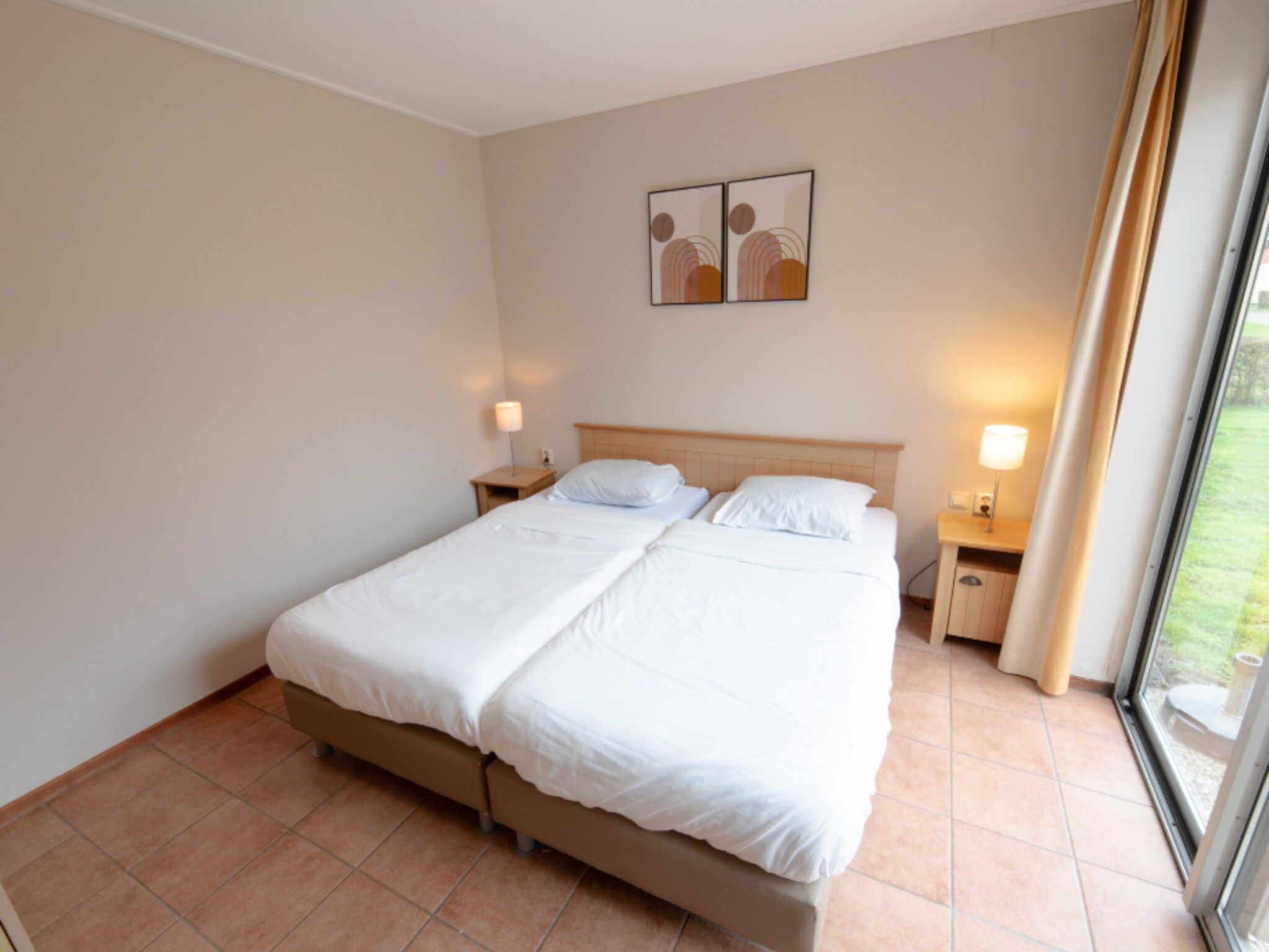 Een slaapkamer van Premium bungalow – max 6 personen – Nummer 109 in Zevenhuizen