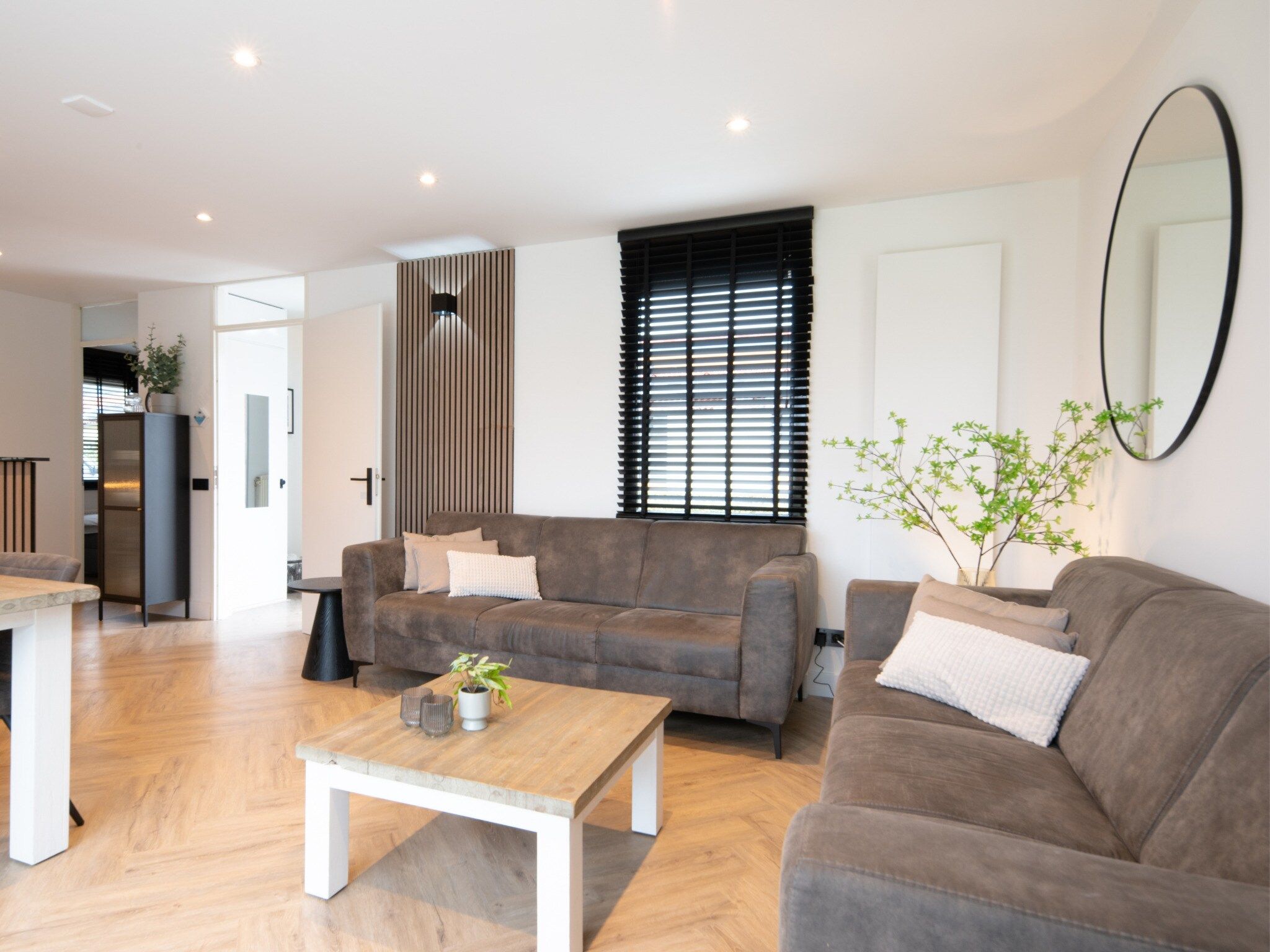 De woonkamer van Luxe bungalow – Max 6 personen – Nummer 53 in Zevenhuizen
