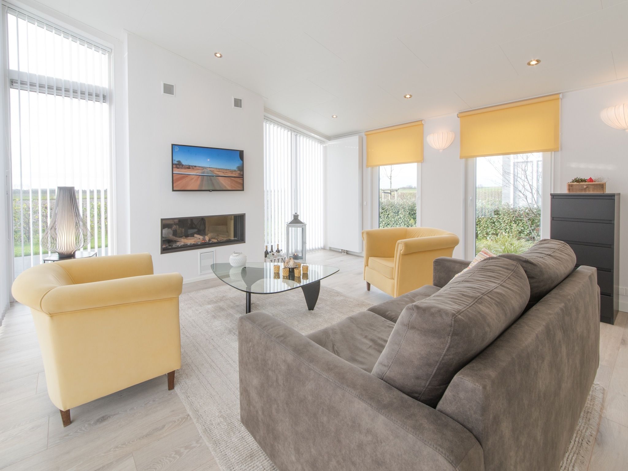 De woonkamer van Water Resort Oosterschelde 47A in Wemeldinge