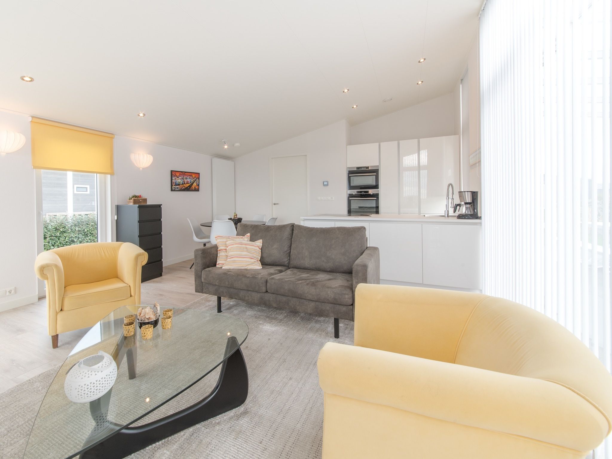 De woonkamer van Water Resort Oosterschelde 47A in Wemeldinge