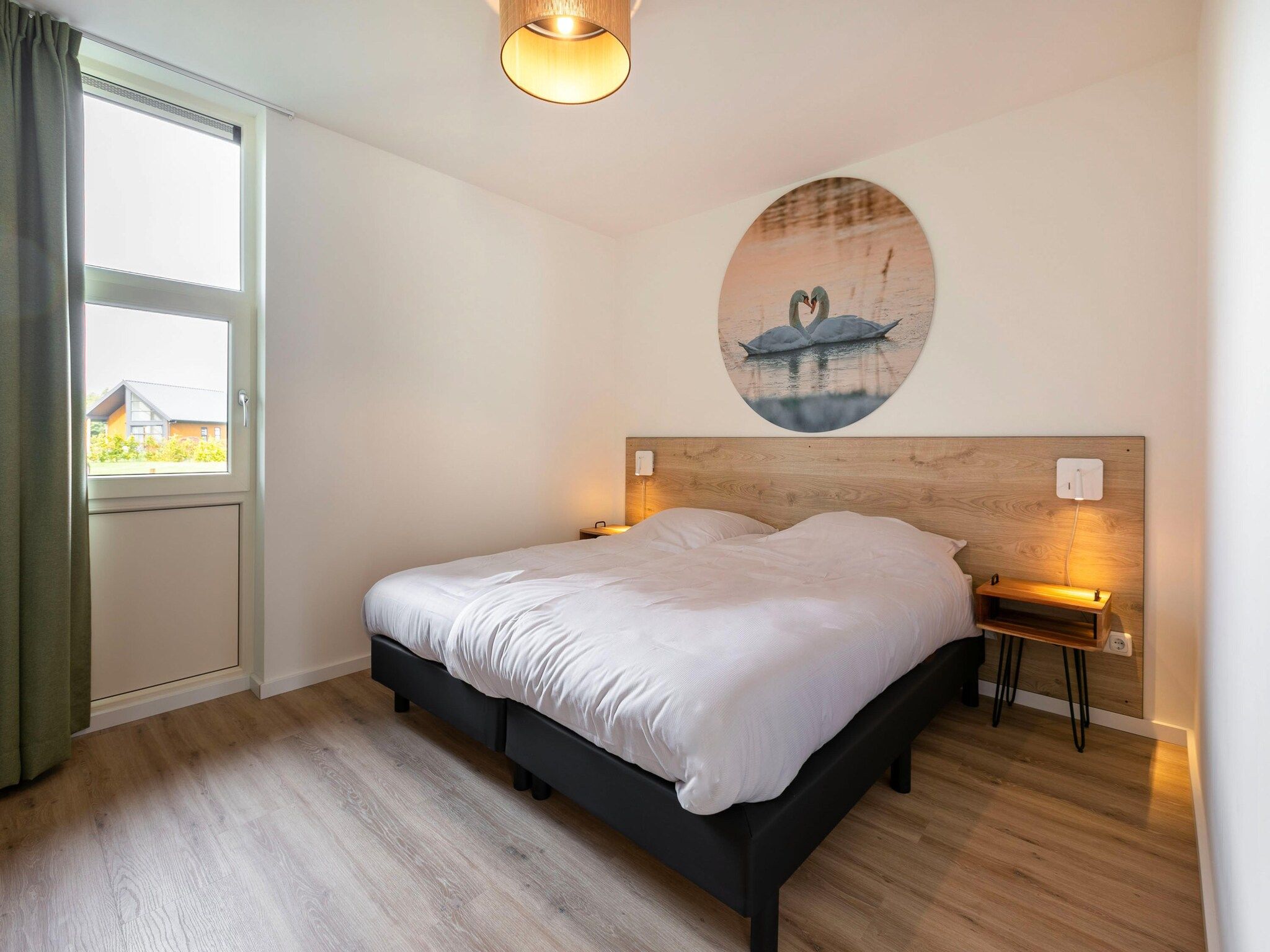 Een slaapkamer van Villapark Akenveen 6 in Tynaarlo