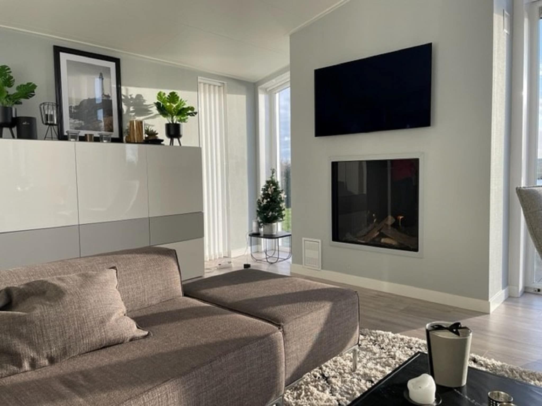 De woonkamer van Water Resort Oosterschelde 56 in Wemeldinge