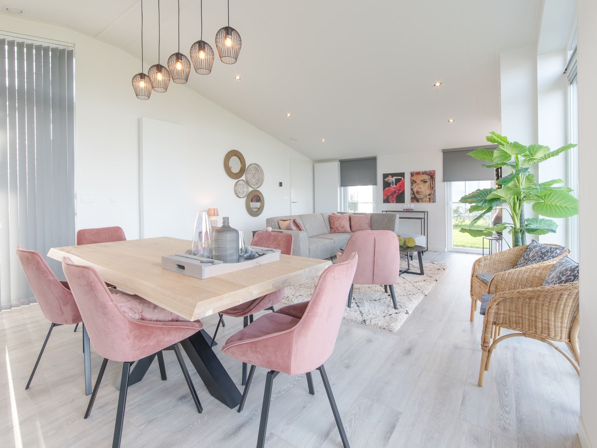 De woonkamer van Water Resort Oosterschelde 59 in Wemeldinge