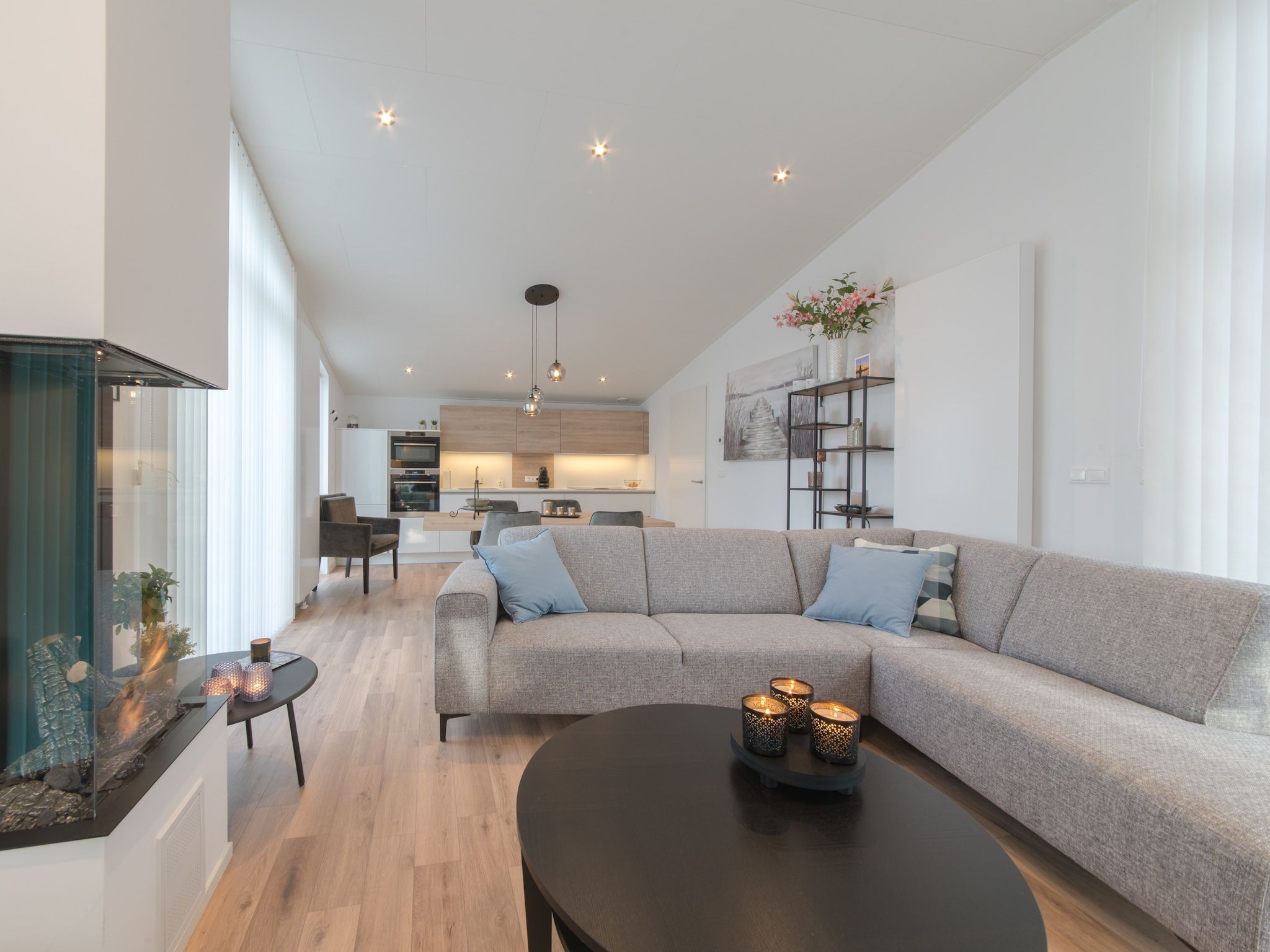 De woonkamer van Water Resort Oosterschelde 76 in Wemeldinge