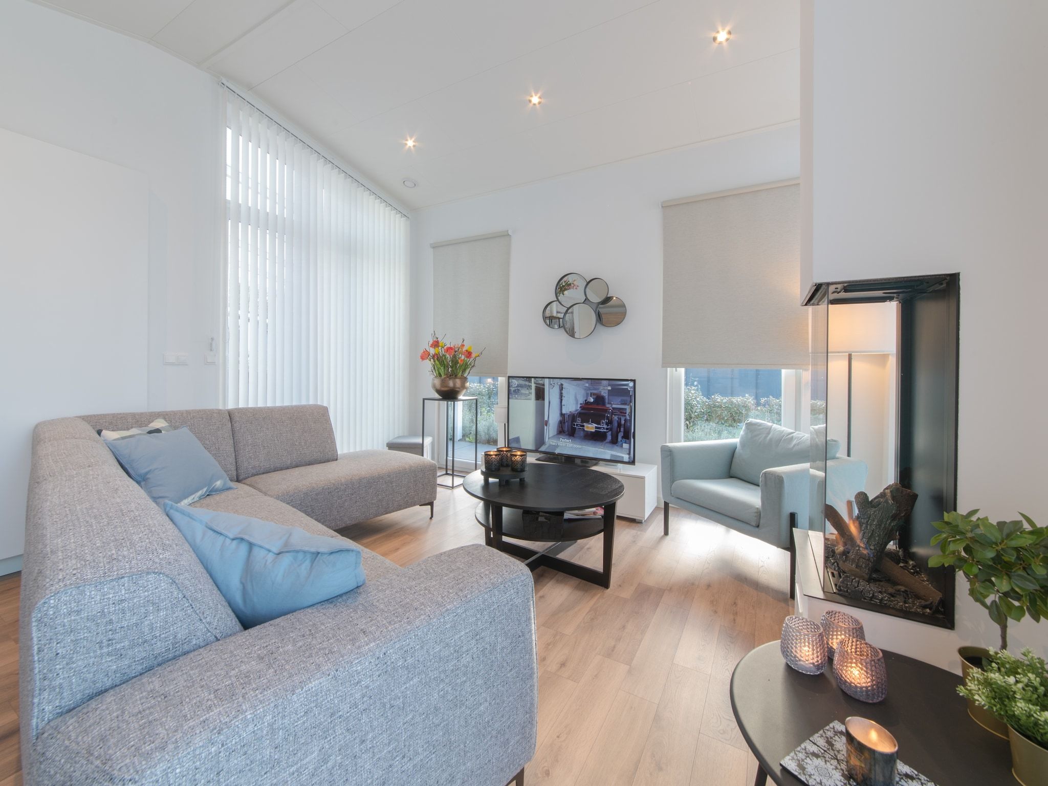 De woonkamer van Water Resort Oosterschelde 76 in Wemeldinge