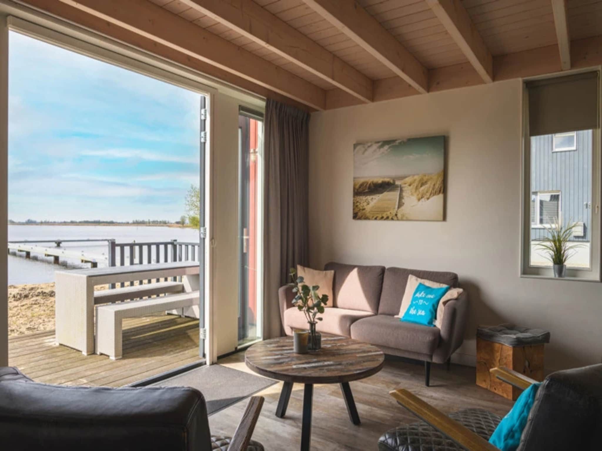 De woonkamer van Waterpark Langelille 3 in Langelille