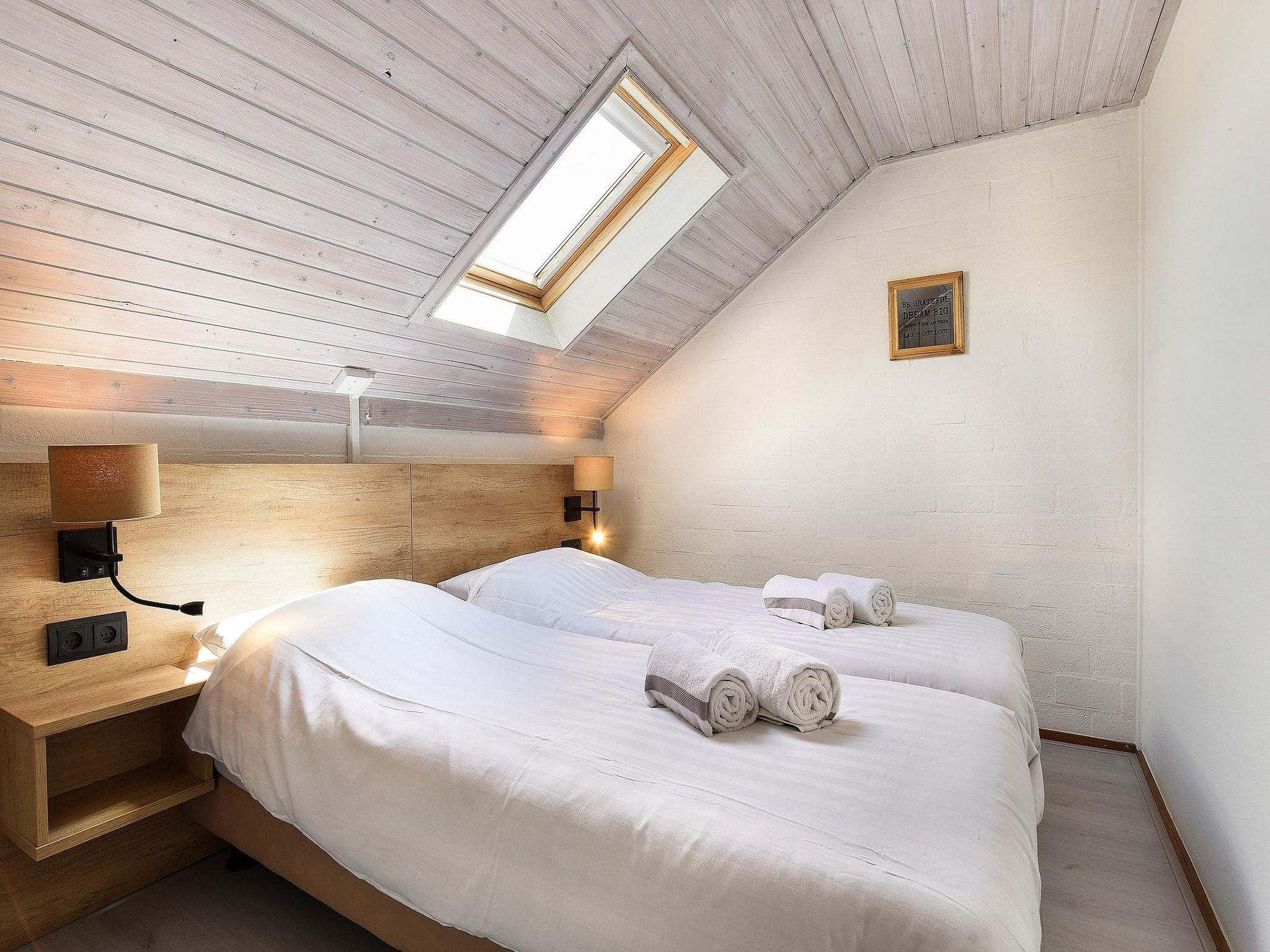 Een slaapkamer van Bungalow 4B1 in Vijlen