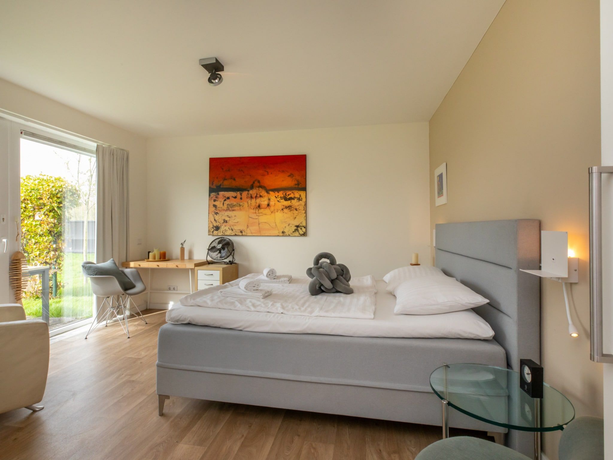 Een slaapkamer van Vakantiehuis - Lepelblad 97 in Nieuwvliet