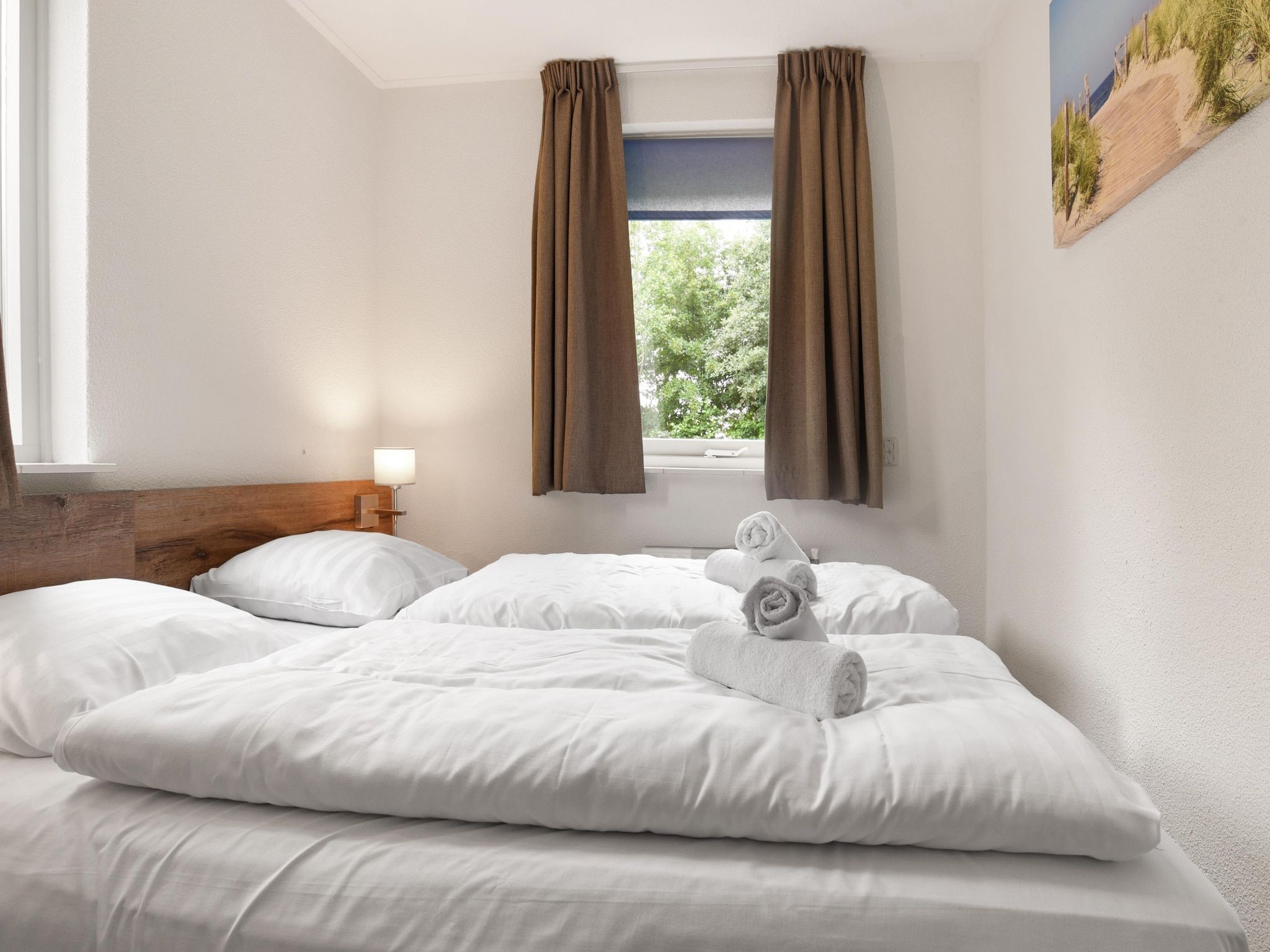 De woonkamer van Parc Port Greve 10 in Brouwershaven