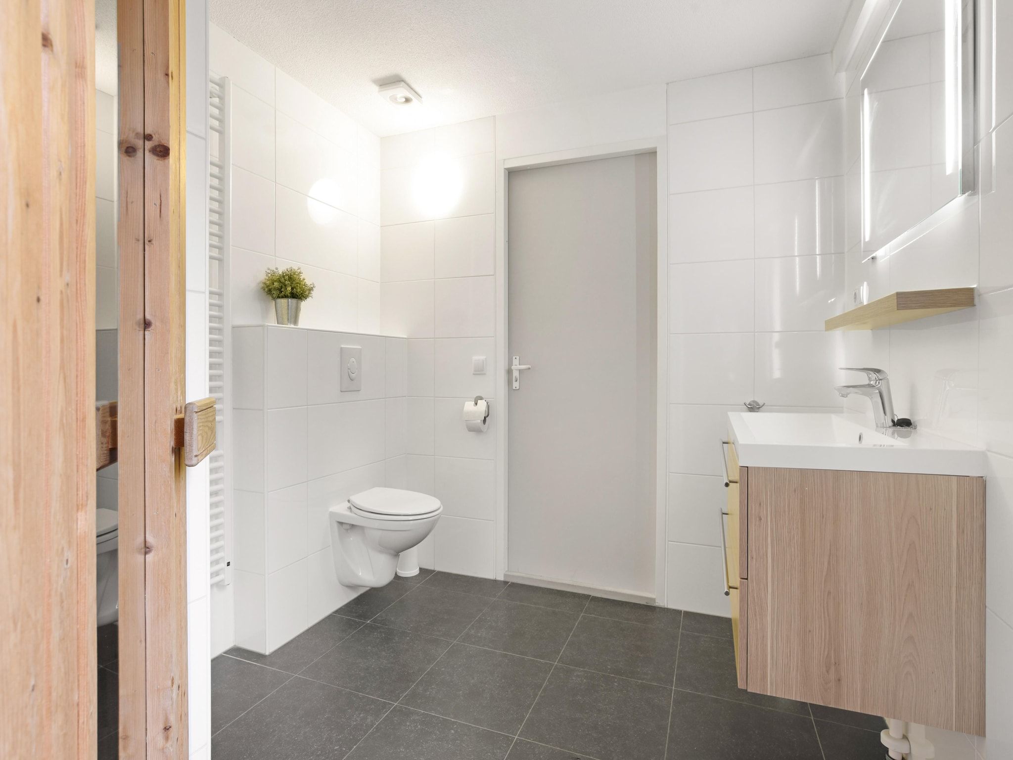 De badkamer van Parc Port Greve 10 in Brouwershaven