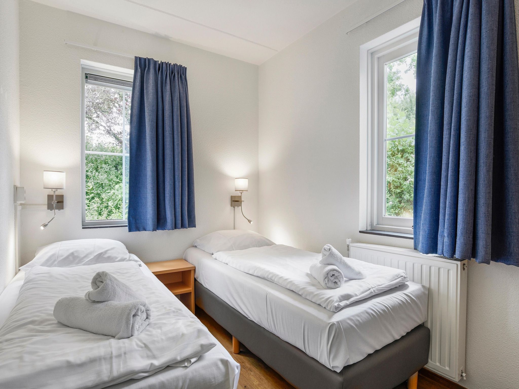 Een slaapkamer van Parc Port Greve 17 in Brouwershaven