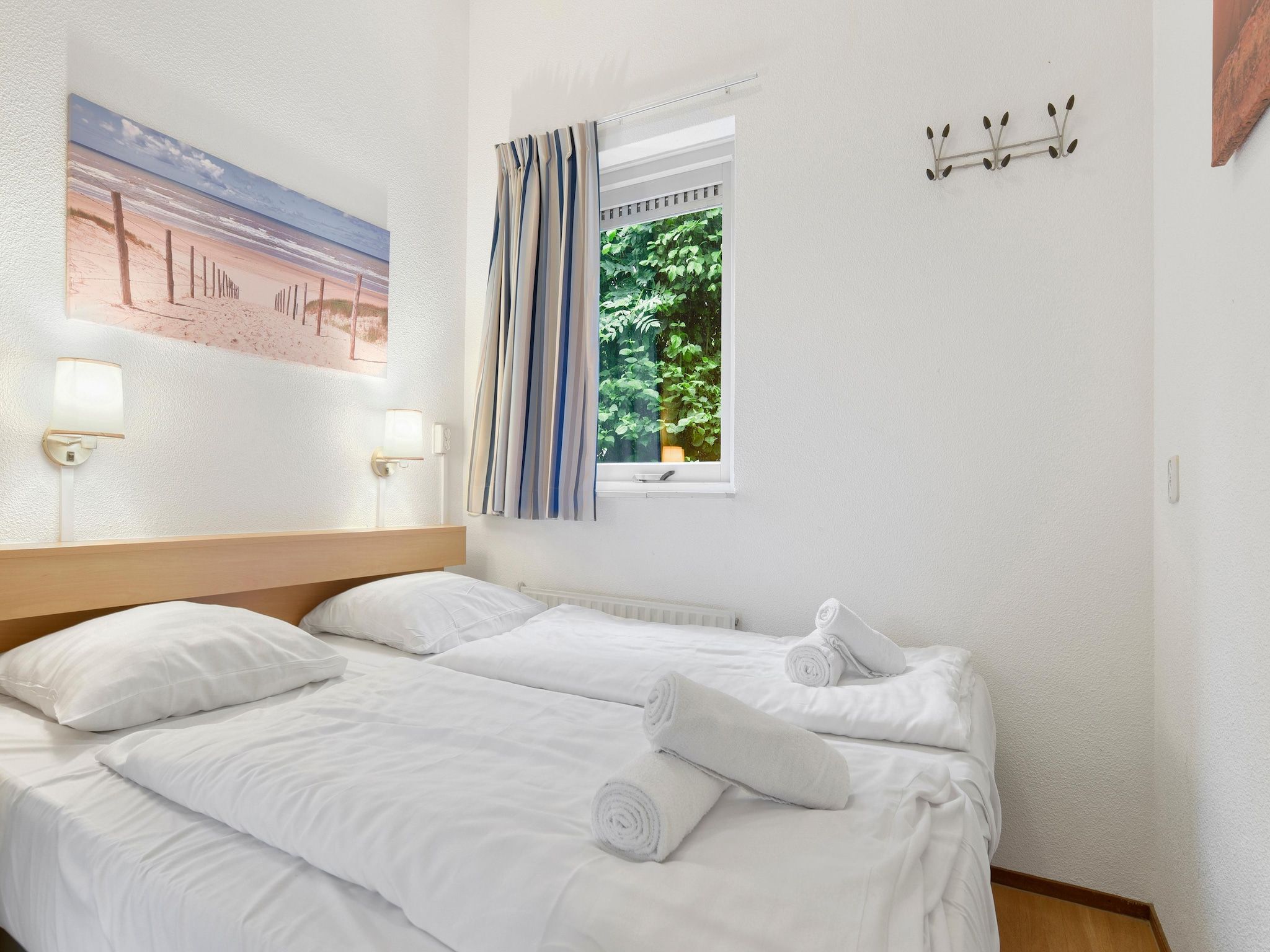 Een slaapkamer van Parc Port Greve 18 in Brouwershaven