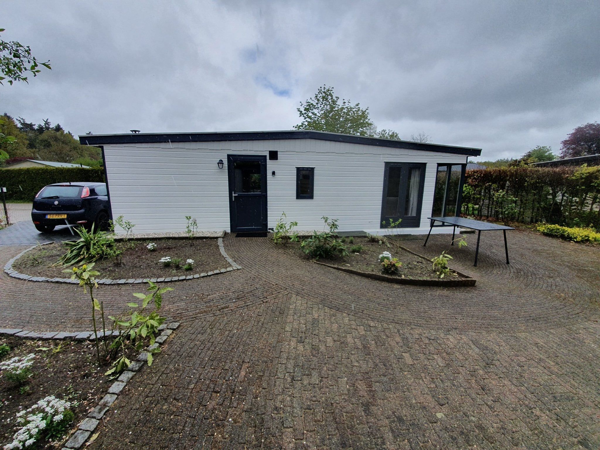 De buitenkant van Huisje 60 Stegeren in Stegeren